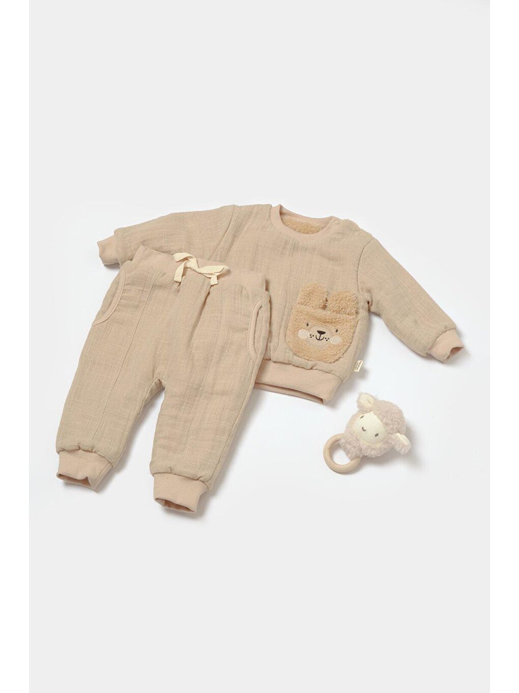 Bej Müslin Alt&Üst Takım