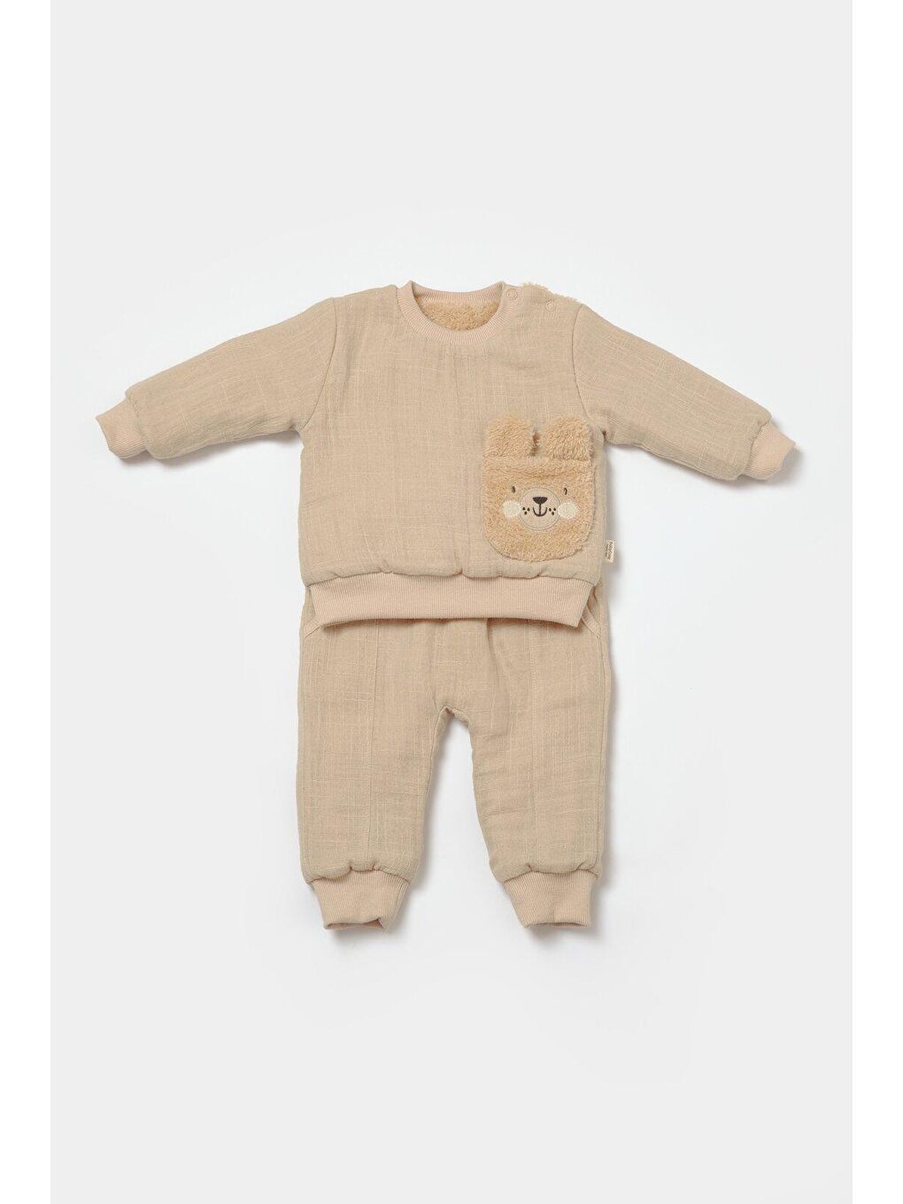 Bej Müslin Alt&Üst Takım-1