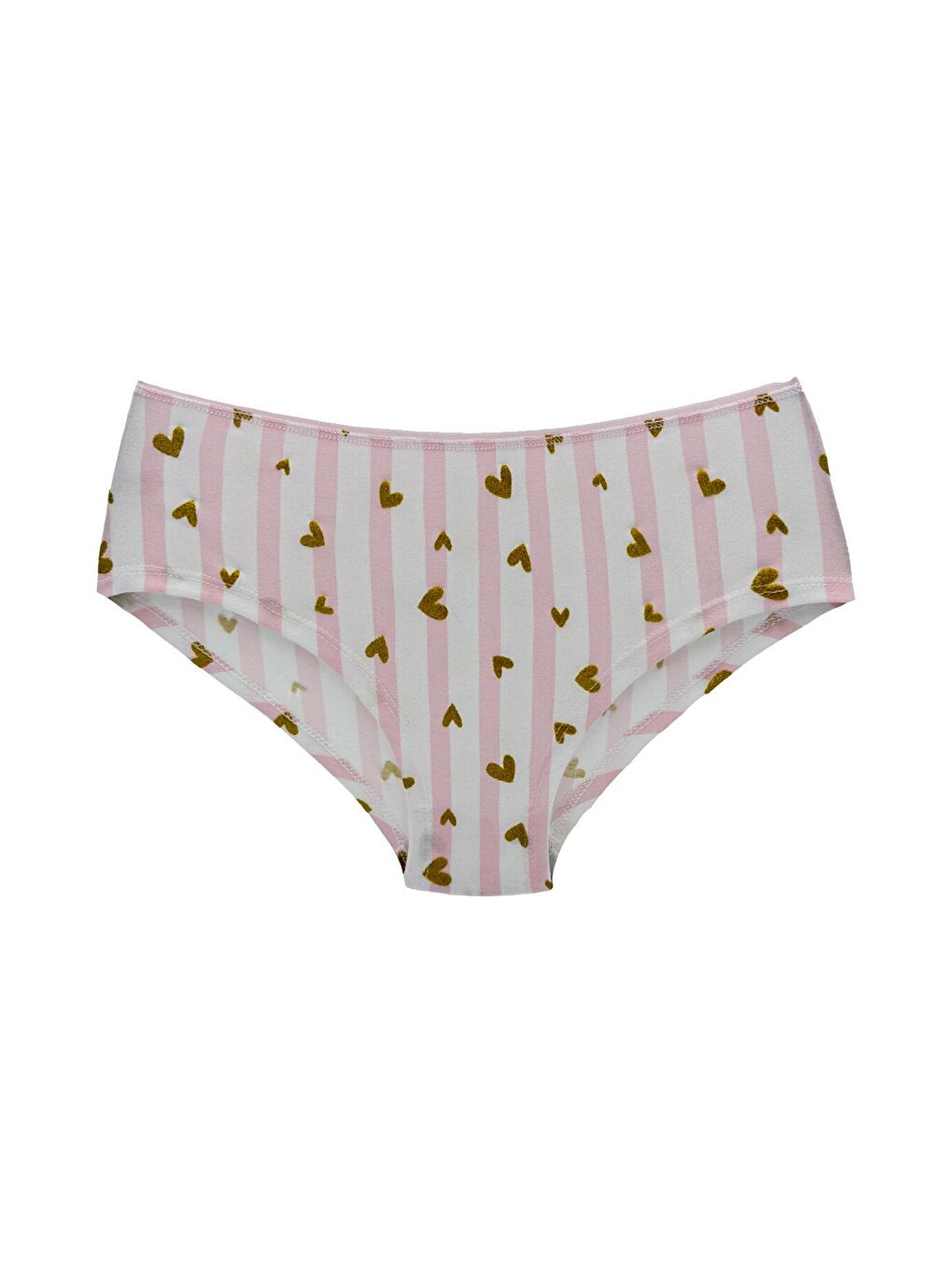 Beyaz Pamuklu Desenli ve Baskılı Hipster Kadın Külot 3’lü-2