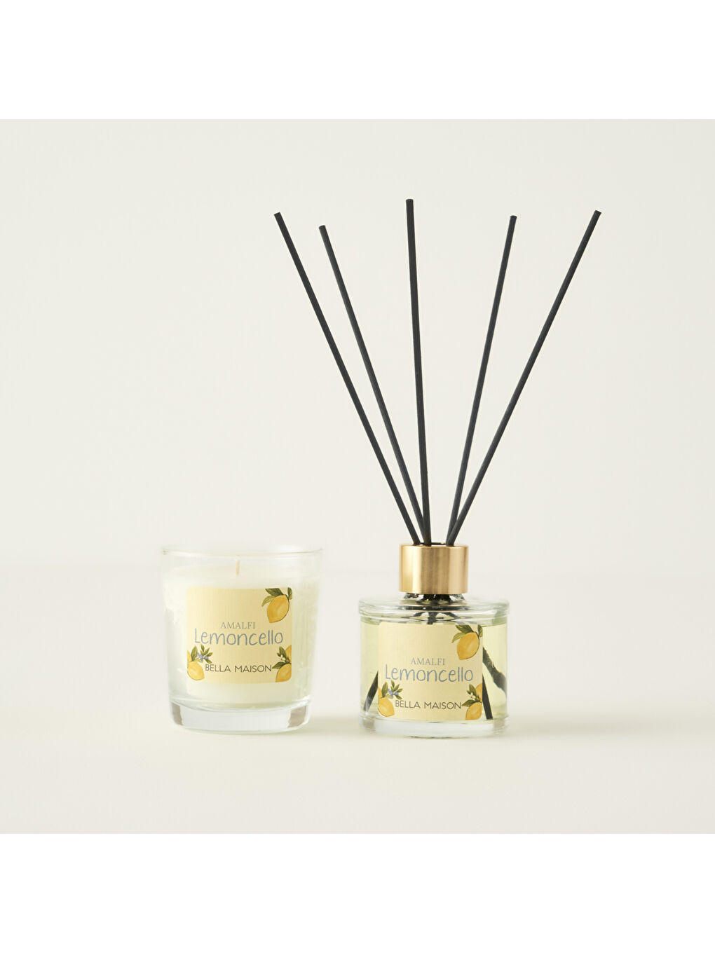 Lemoncello Amalfi Oda Kokusu & Mum Hediye Seti Sarı-1