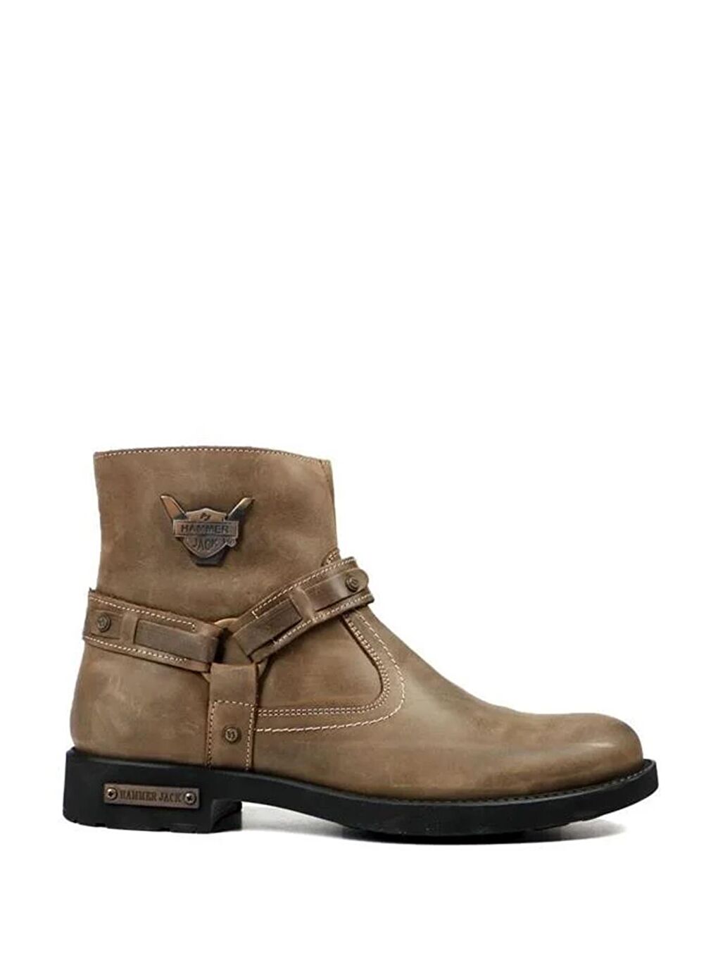 Hakiki Deri  Olive Crazy Erkek Bot