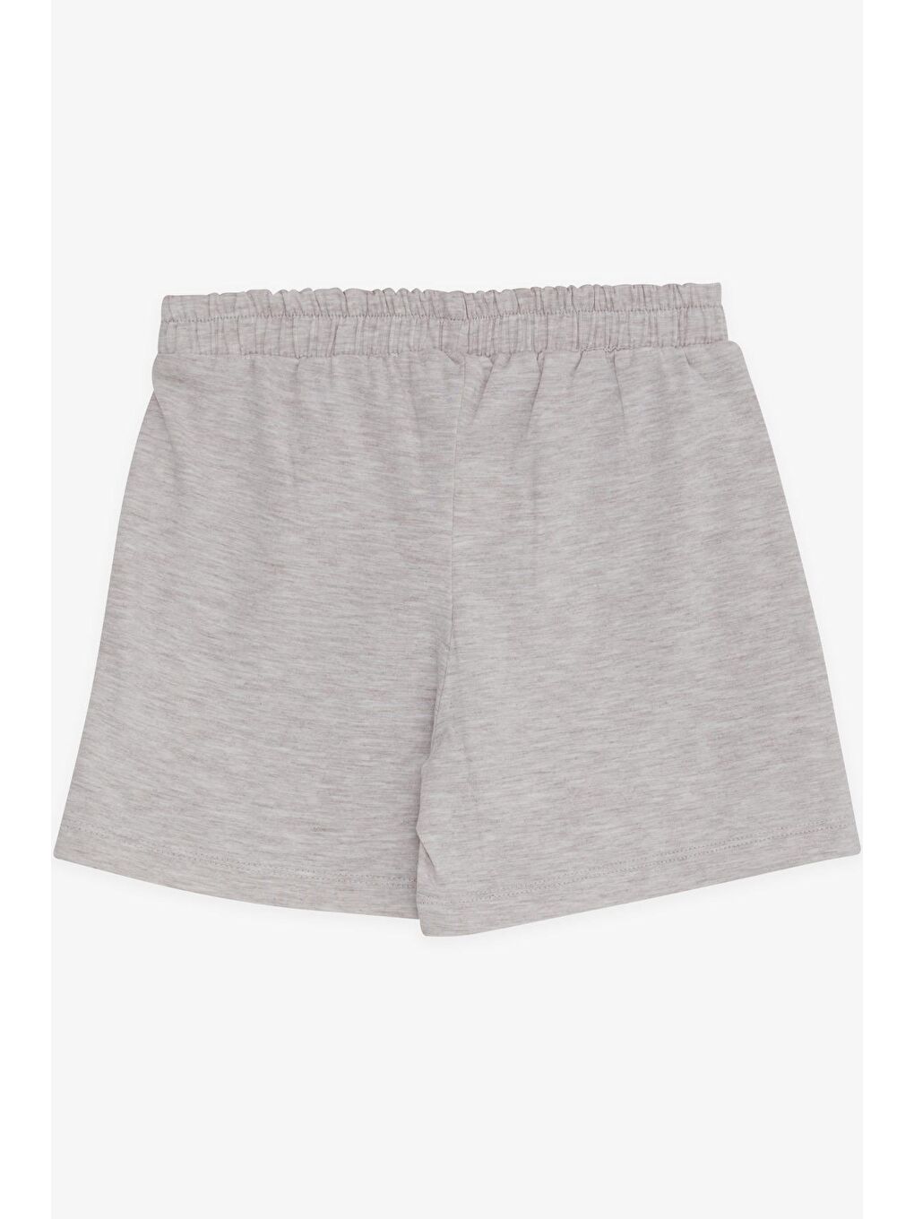 Kız Çocuk Etek Şort Fırfırlı Fiyonklu Bej Melanj (6-10 Yaş)-1