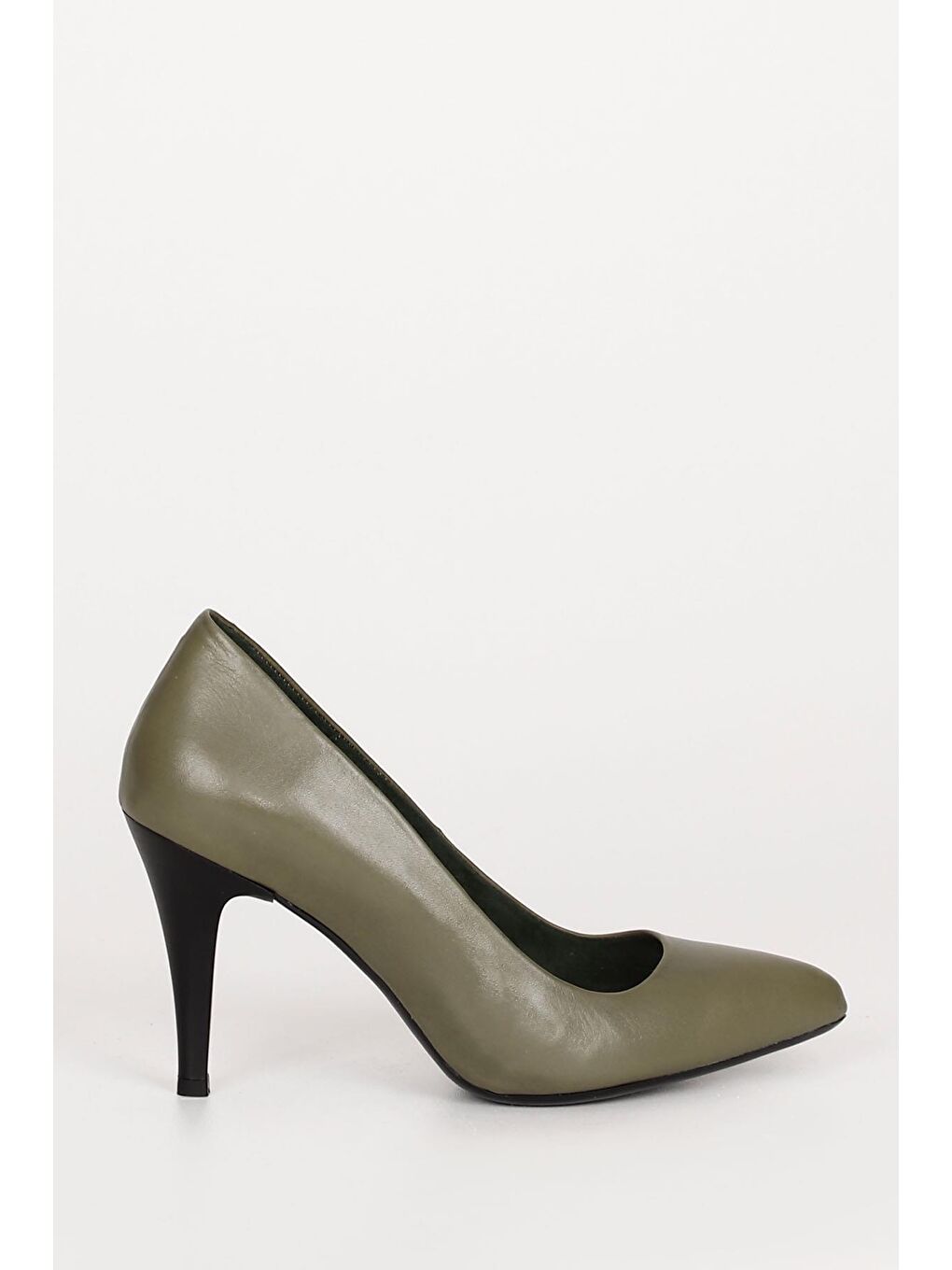 Hakiki Deri Sivri Burun İnce Yüksek Topuklu Stiletto Kadın Ayakkabı 22354-3