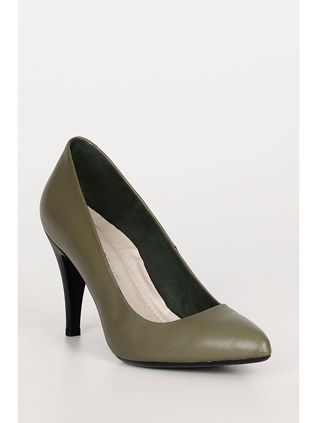 Hakiki Deri Sivri Burun İnce Yüksek Topuklu Stiletto Kadın Ayakkabı 22354-4