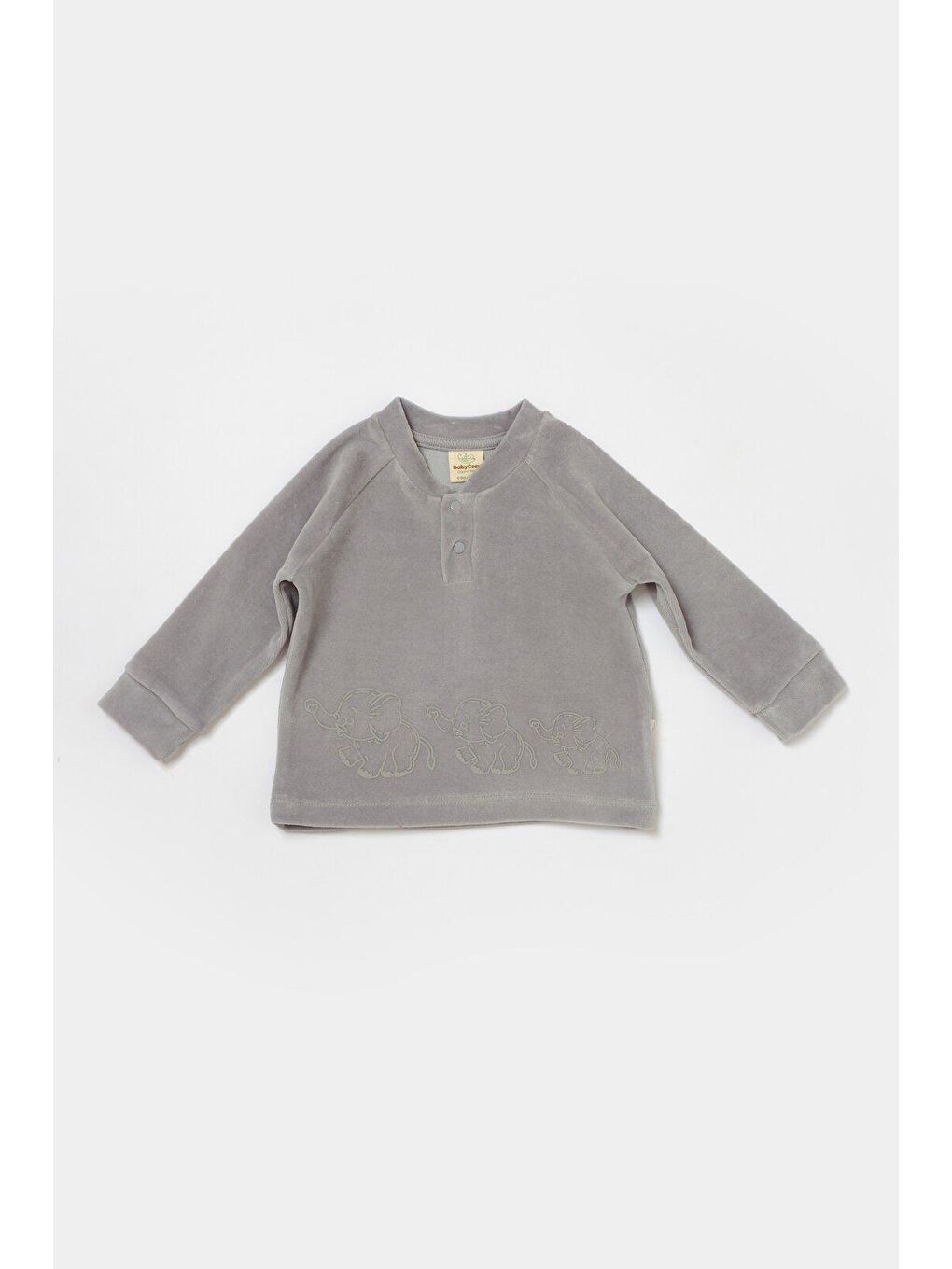 Gri Kadife Alt & Üst Takım-4