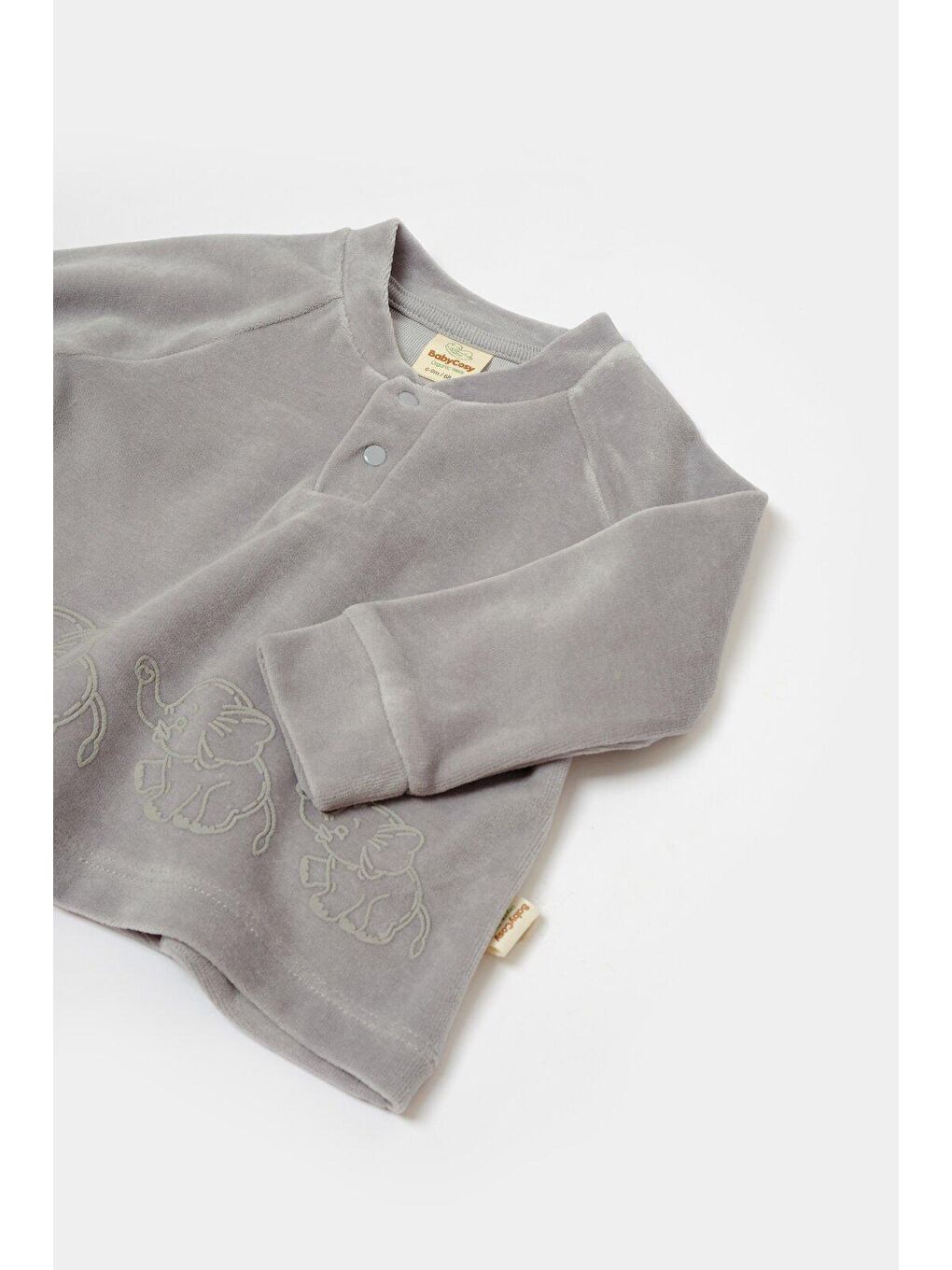 Gri Kadife Alt & Üst Takım-5