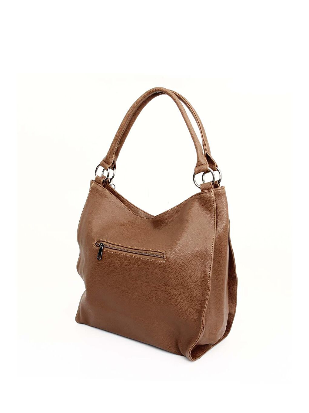 Kahverengi Büyük Boy Kadın Püsküllü Omuz Çantası  B5602-4