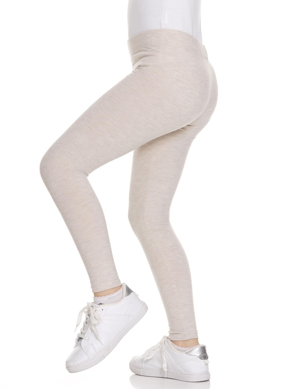 Bej Basıc Kız Tayt-1