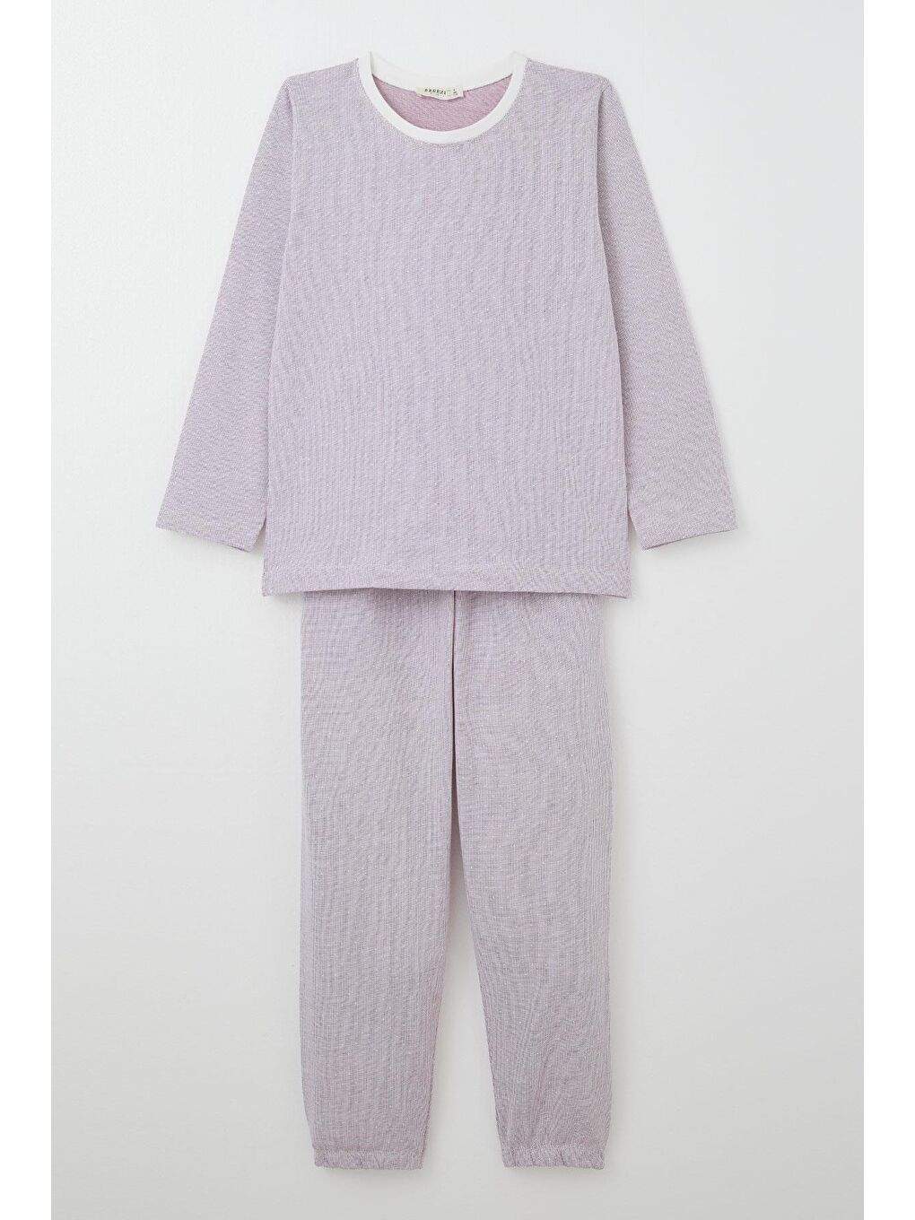 Erkek Çocuk Pijama Takımı Minik Puantiye Desenli Açık Lila (4 Yaş)-3