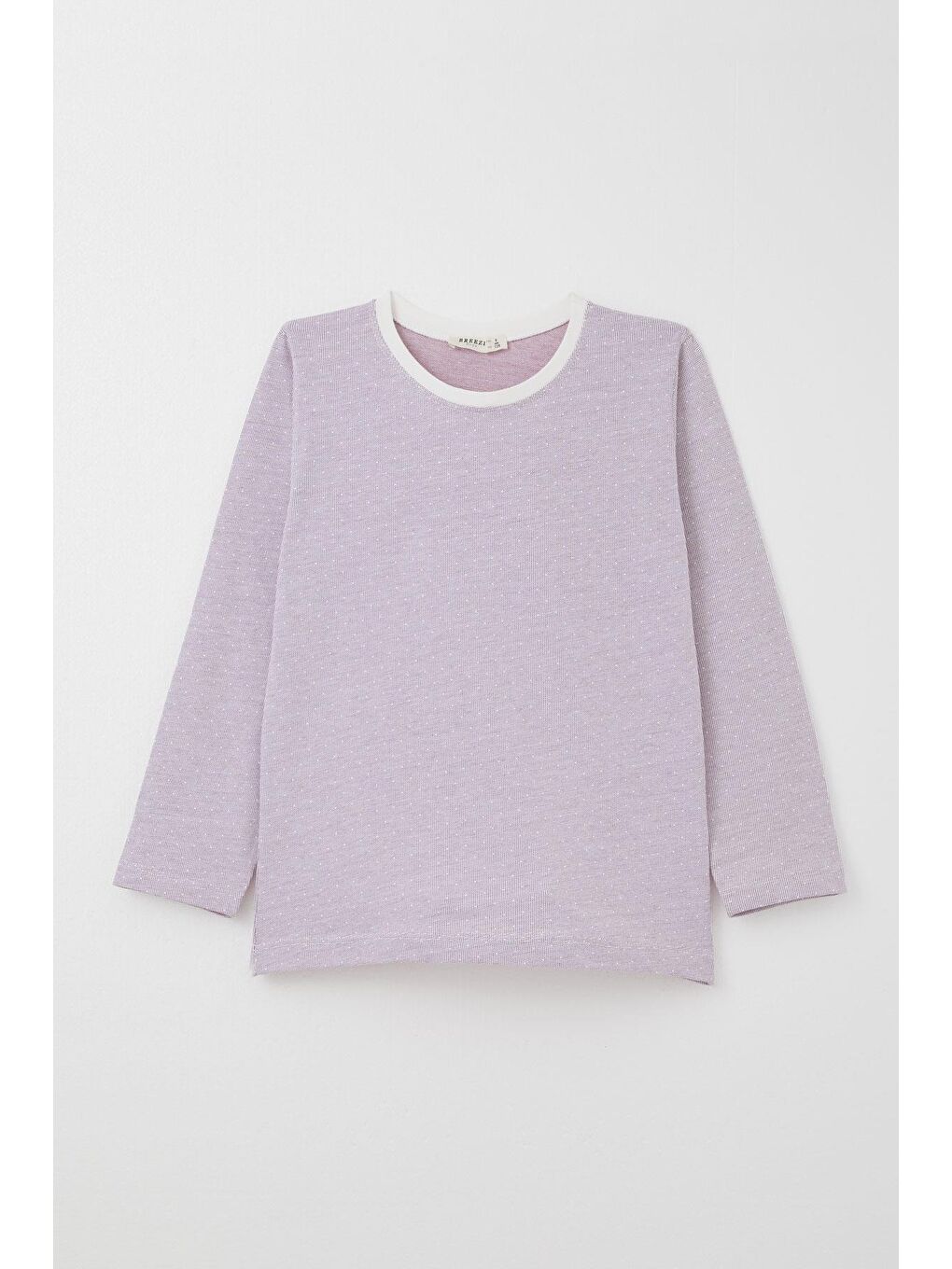 Erkek Çocuk Pijama Takımı Minik Puantiye Desenli Açık Lila (4 Yaş)-4