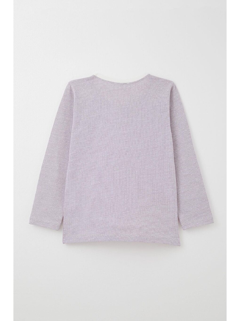 Erkek Çocuk Pijama Takımı Minik Puantiye Desenli Açık Lila (4 Yaş)-6