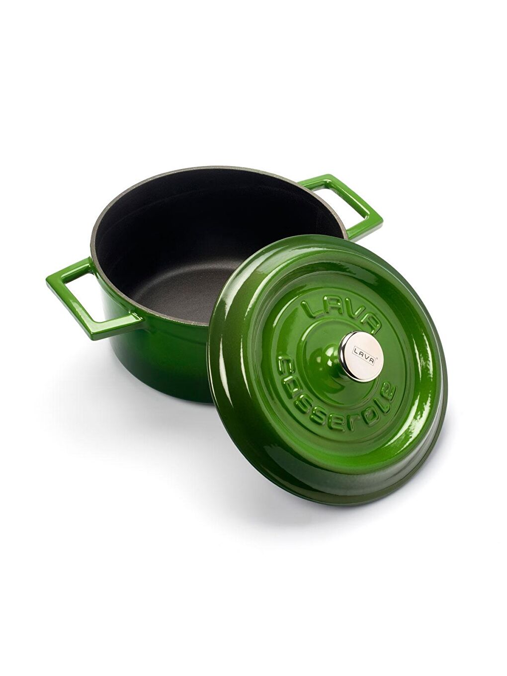 Yeşil Yuvarlak Tencere. Trendy Çap(Ø)20cm.-1