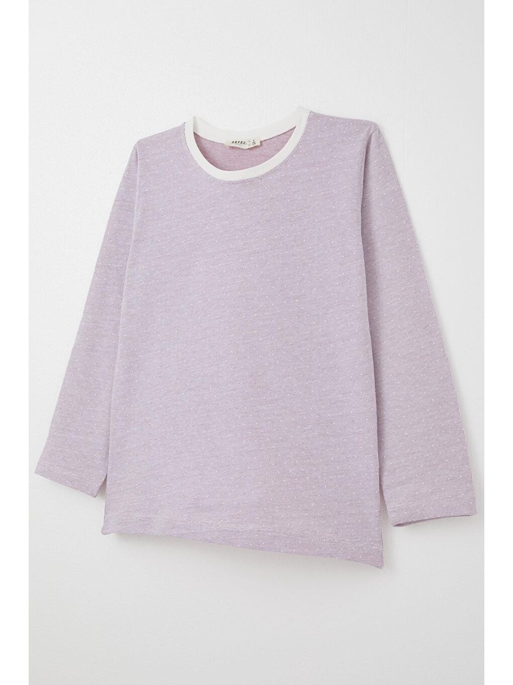 Erkek Çocuk Pijama Takımı Minik Puantiye Desenli Açık Lila (4 Yaş)-8