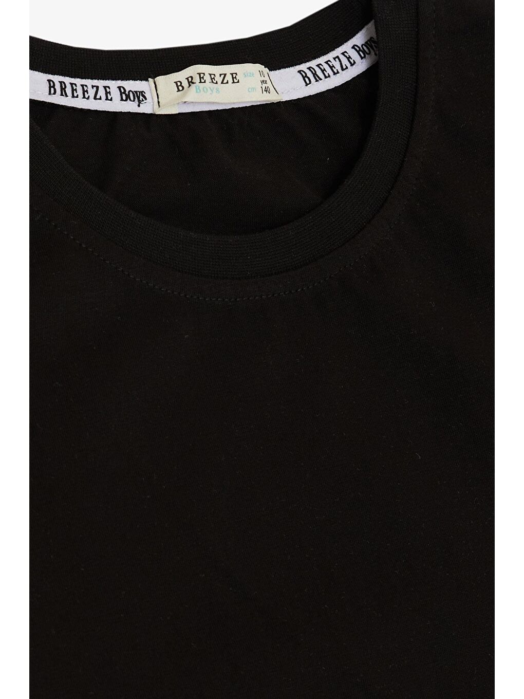 Erkek Çocuk Tişört Basic Siyah (4-11 Yaş)-5