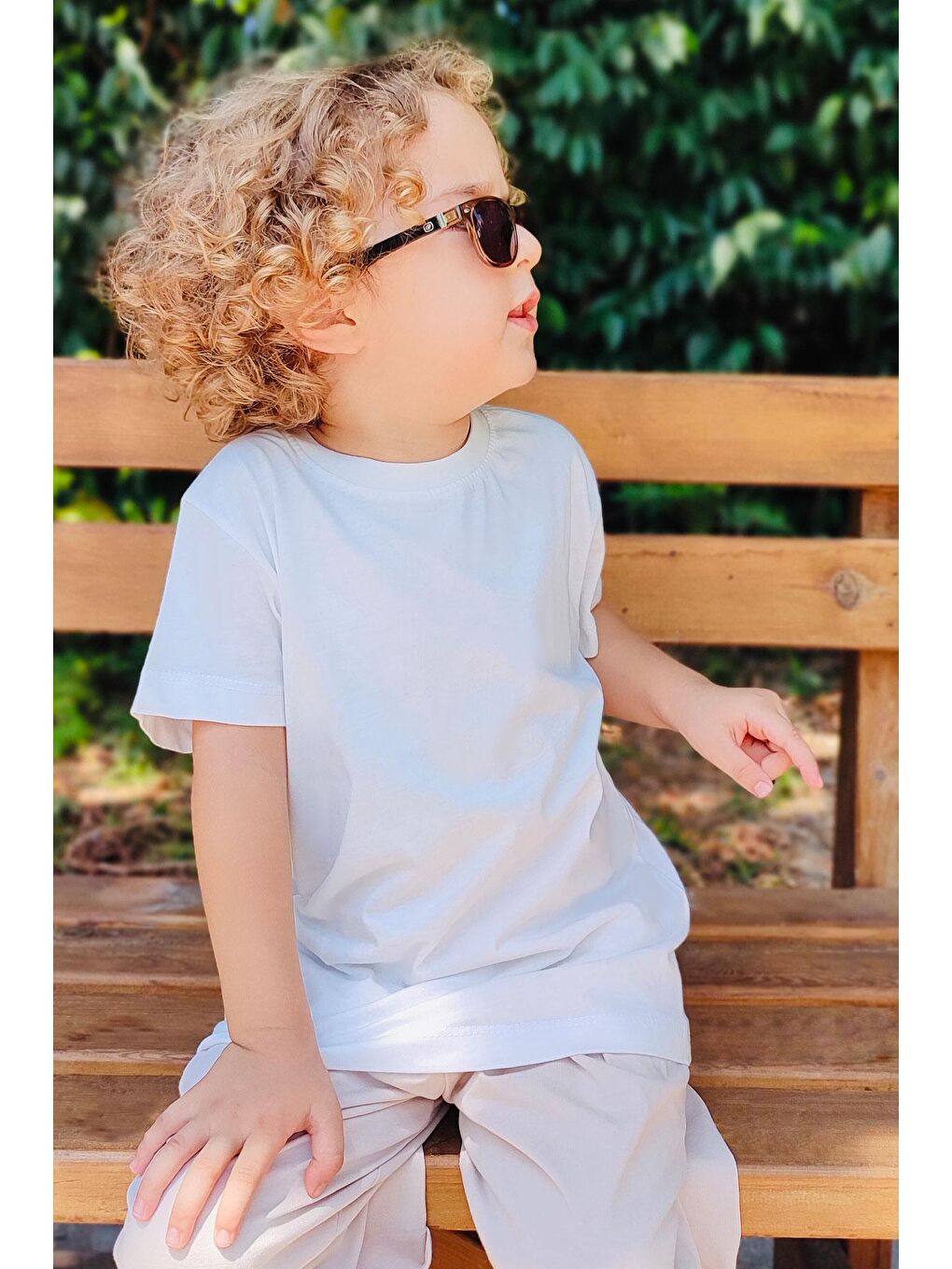 Erkek Çocuk Tişört Basic Beyaz (4-11 Yaş)-1