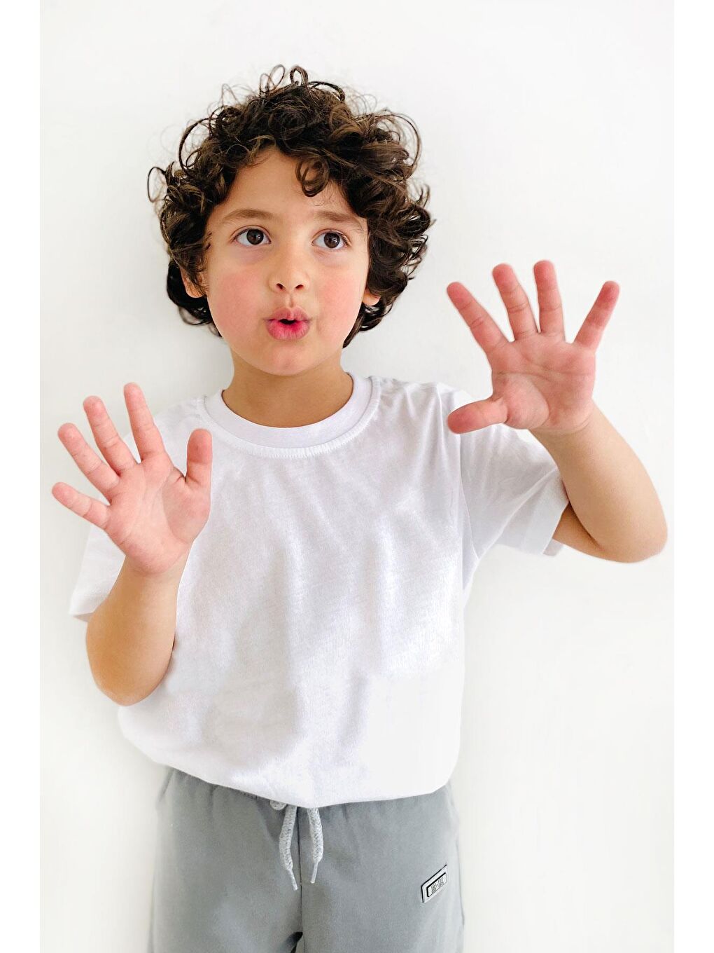 Erkek Çocuk Tişört Basic Beyaz (4-11 Yaş)-3
