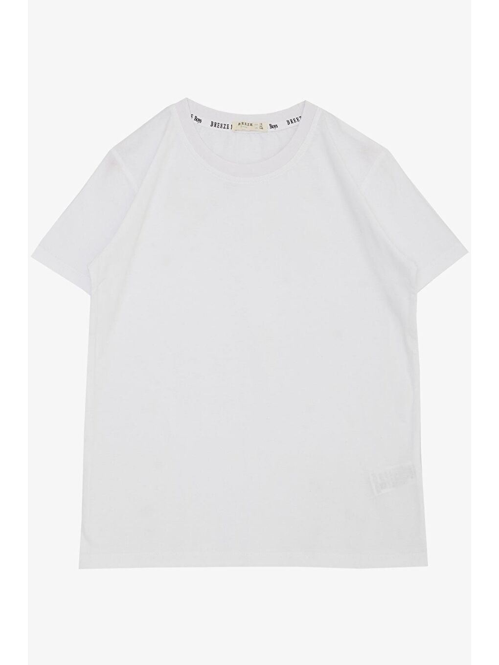 Erkek Çocuk Tişört Basic Beyaz (4-11 Yaş)-5