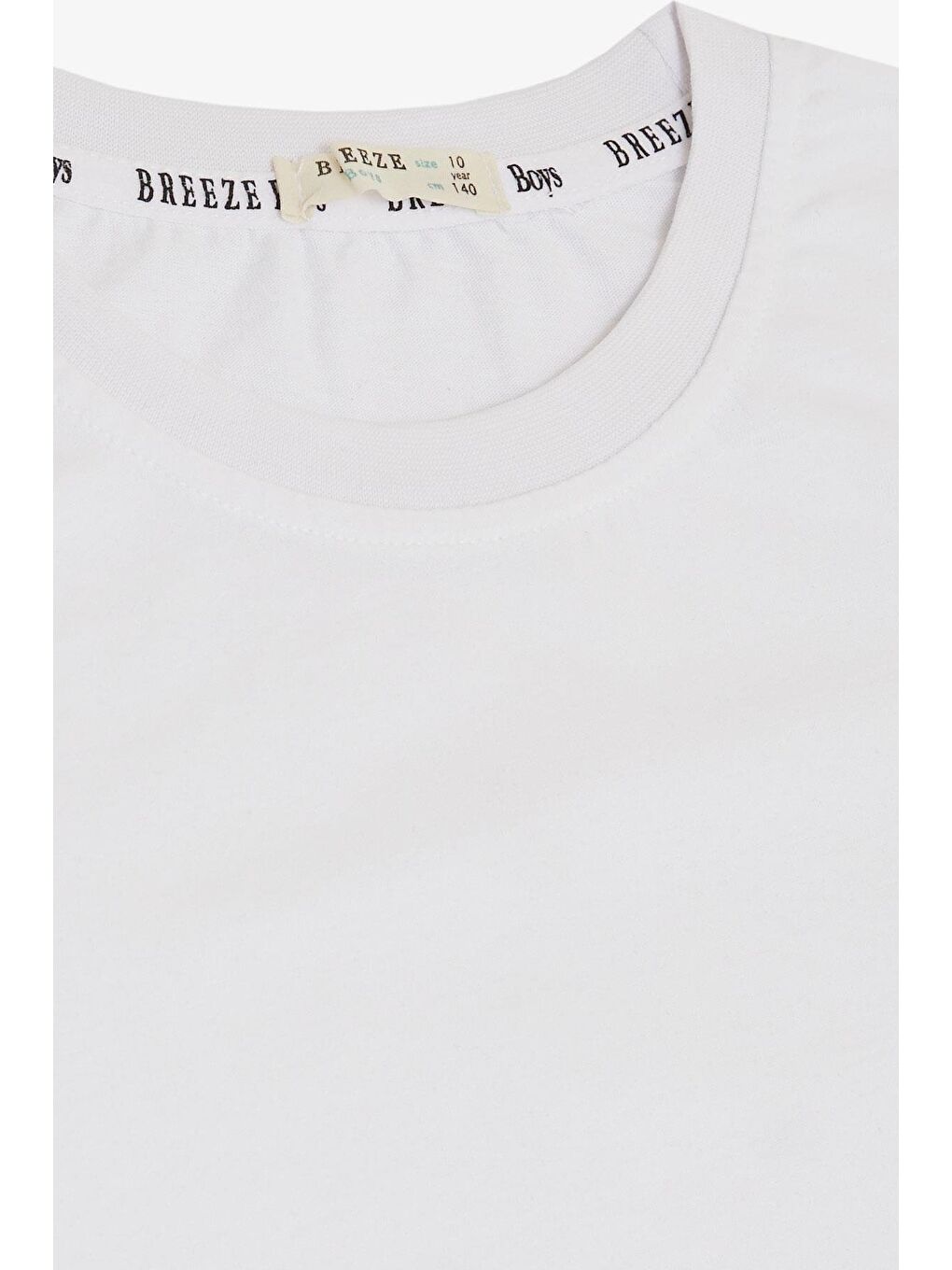Erkek Çocuk Tişört Basic Beyaz (4-11 Yaş)-7