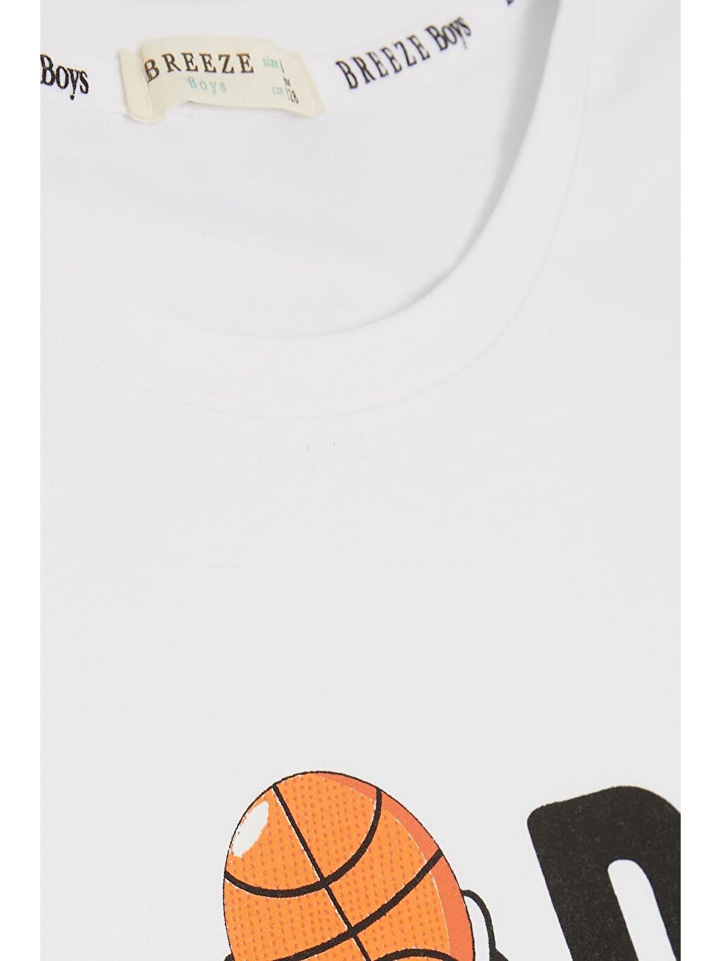 Erkek Çocuk Tişört Rüya Takım Temalı Basketçi Robot Baskılı Beyaz (4-7 Yaş)-5