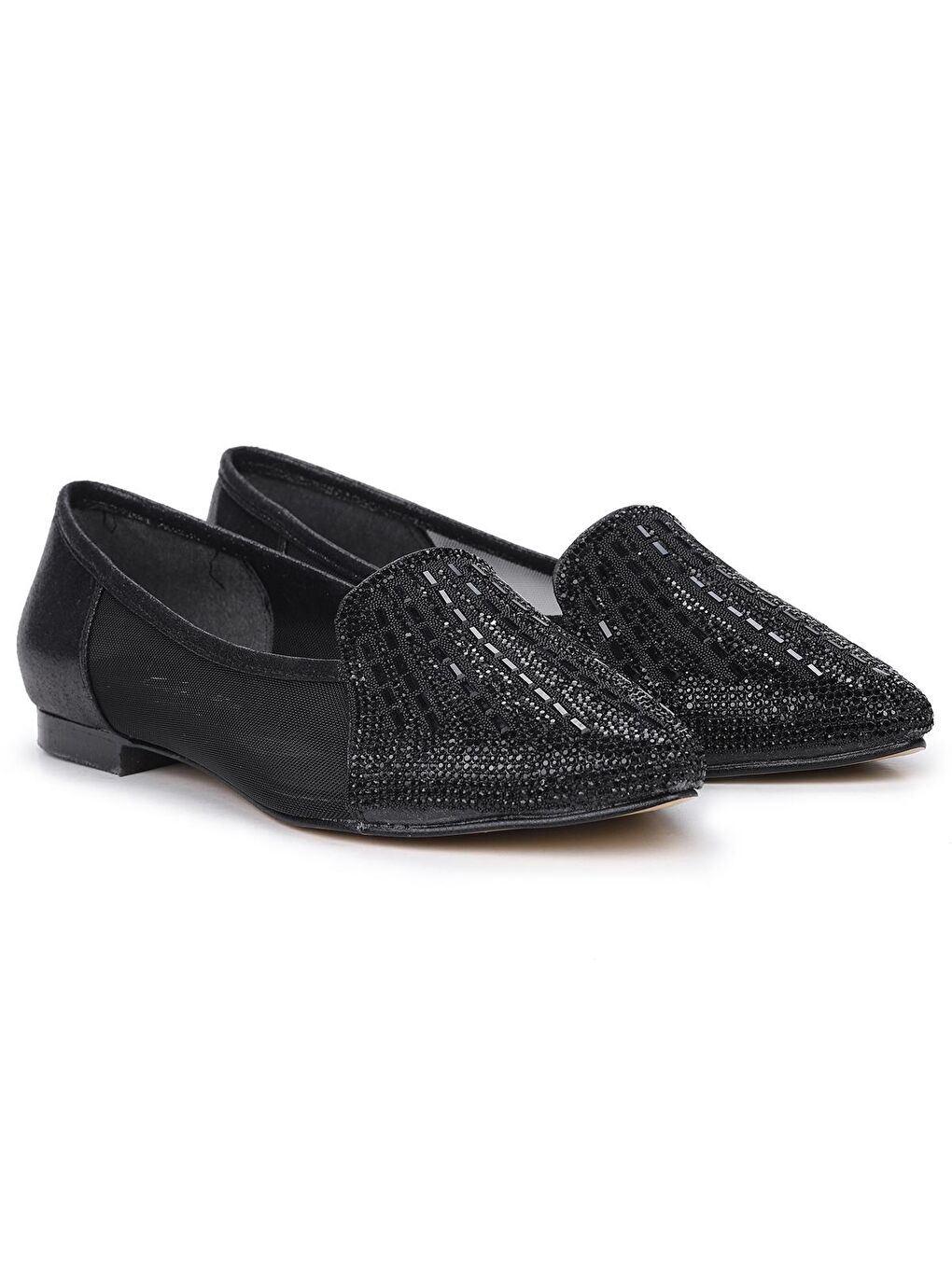 Siyah Chr 348 Büyük Numara Abiye Gelin Kadın Ayakkabı