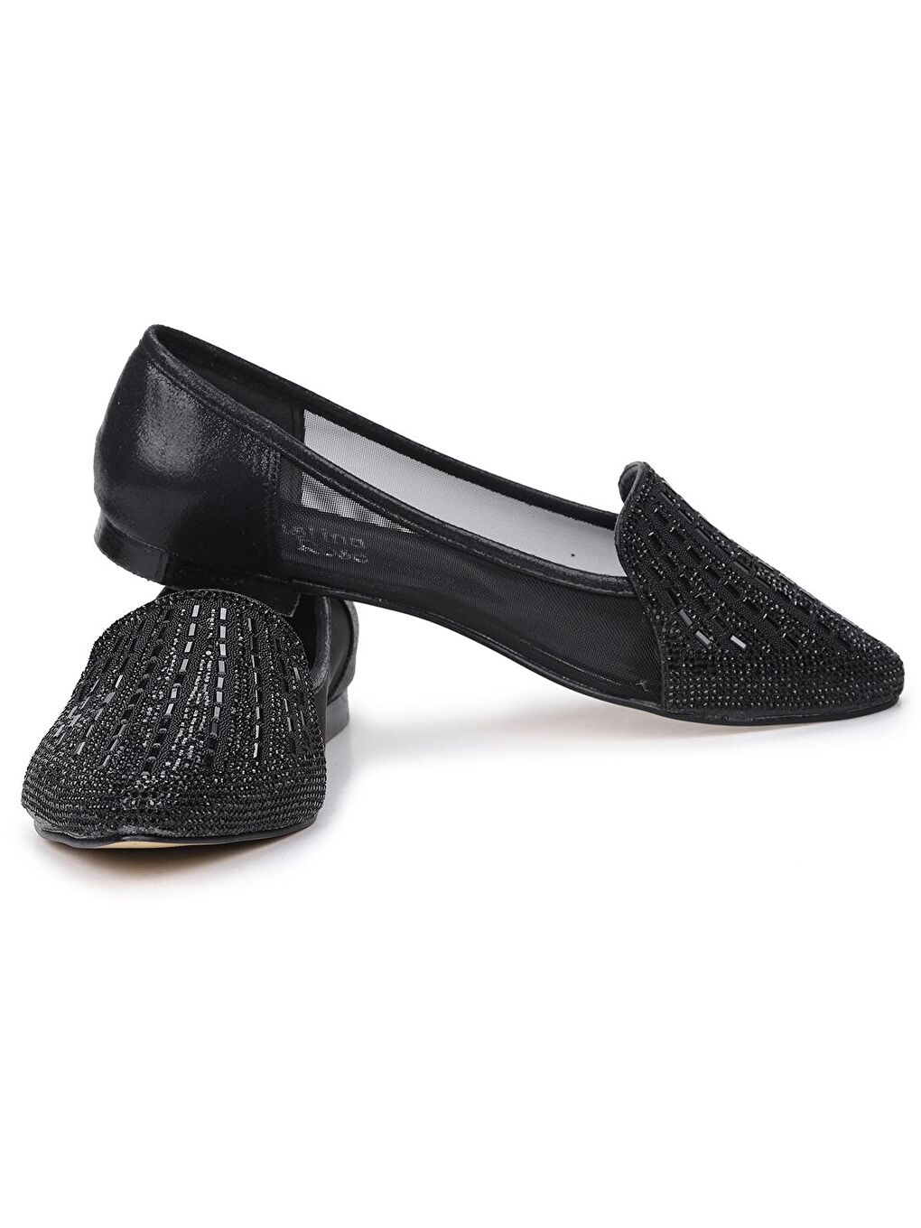 Siyah Chr 348 Büyük Numara Abiye Gelin Kadın Ayakkabı-1