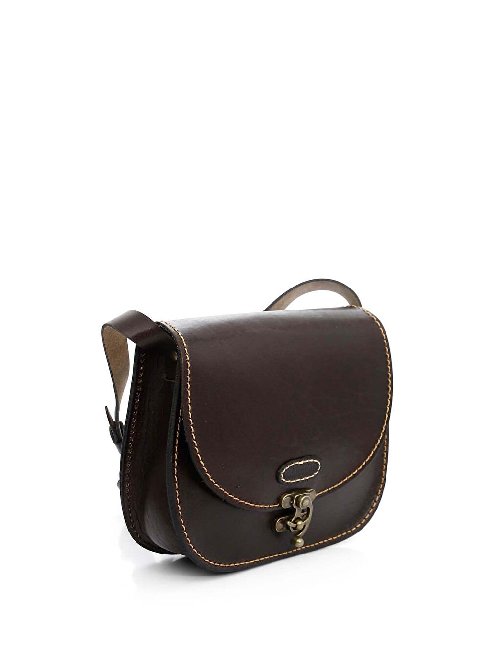 Kahverengi Hakiki Deri El İşçiliği Küçük Boy Kadın Omuz Ve Postacı Çantası K0609-1