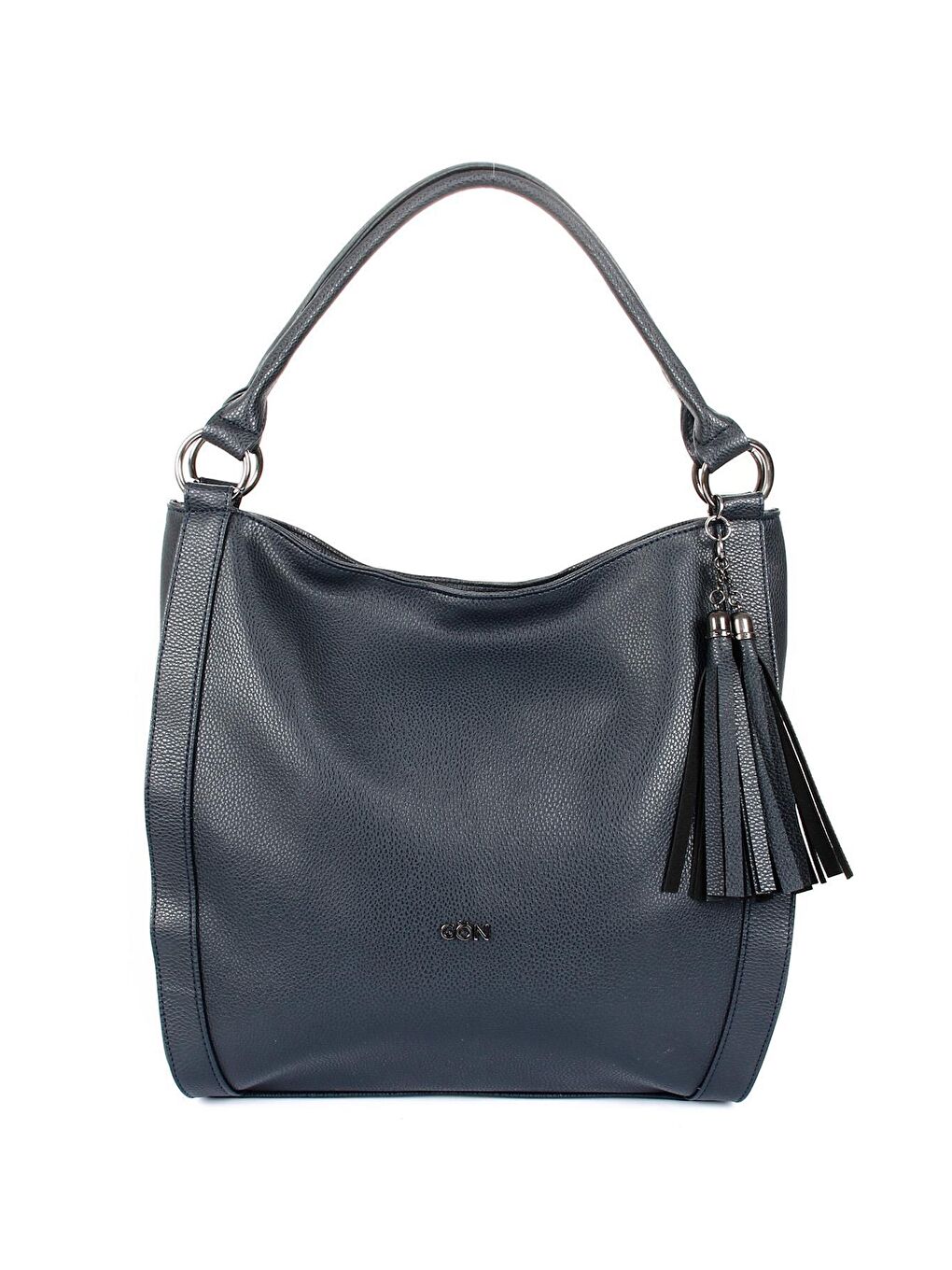 Lacivert Büyük Boy Kadın Püsküllü Omuz Çantası  B5602