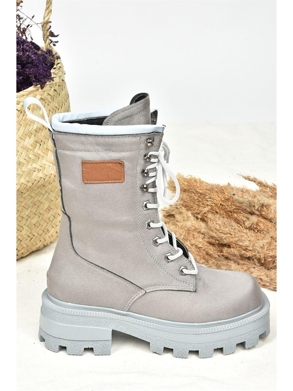 L9739160 Gri Kadın Bot-2