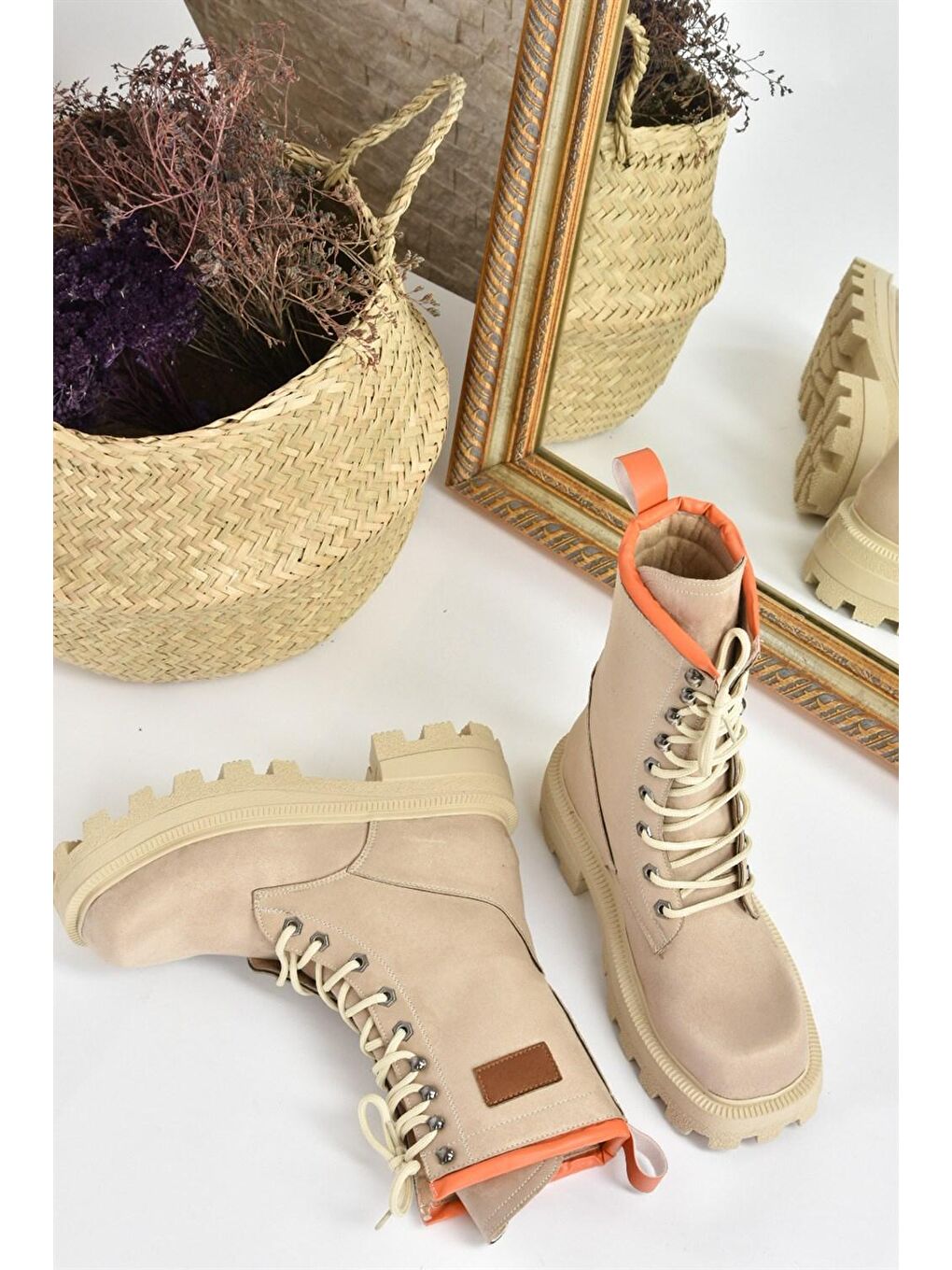 Bej L9739160 Vizon Kadın Bot-3