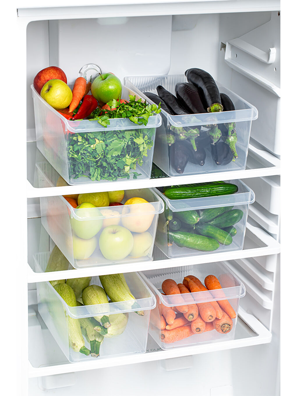 Renksiz 3185 2li 8 Litre Dolap İçi ve Buzdolabı İçi Düzenleyici Banyo Mutfak Organizeri 20x32x14cm-2