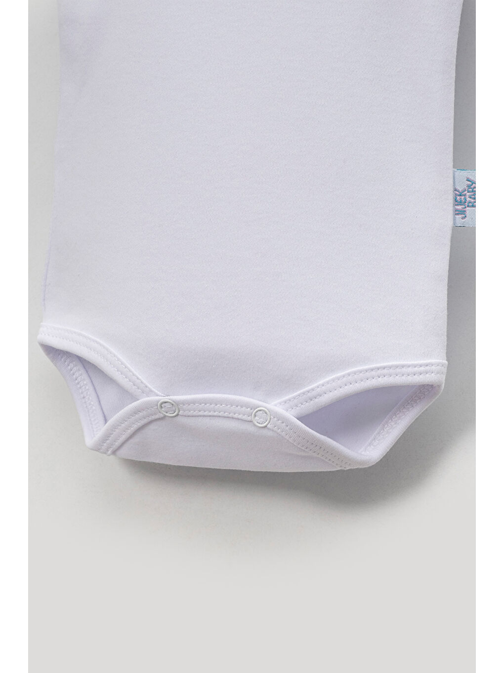 Beyaz 5'Li Zıbın Bebek Askılı Çıtçıtlı Body %100 Pamuk-2