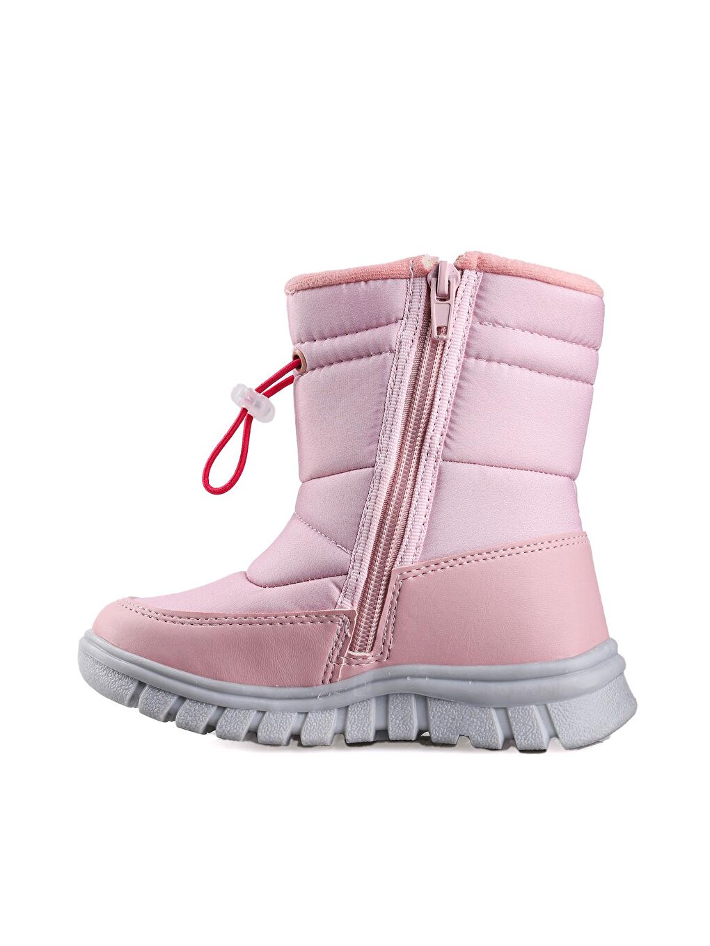 Pembe Viscon Fermuarlı Kız/Erkek Çocuk Kar Bot Ayakkabı-1