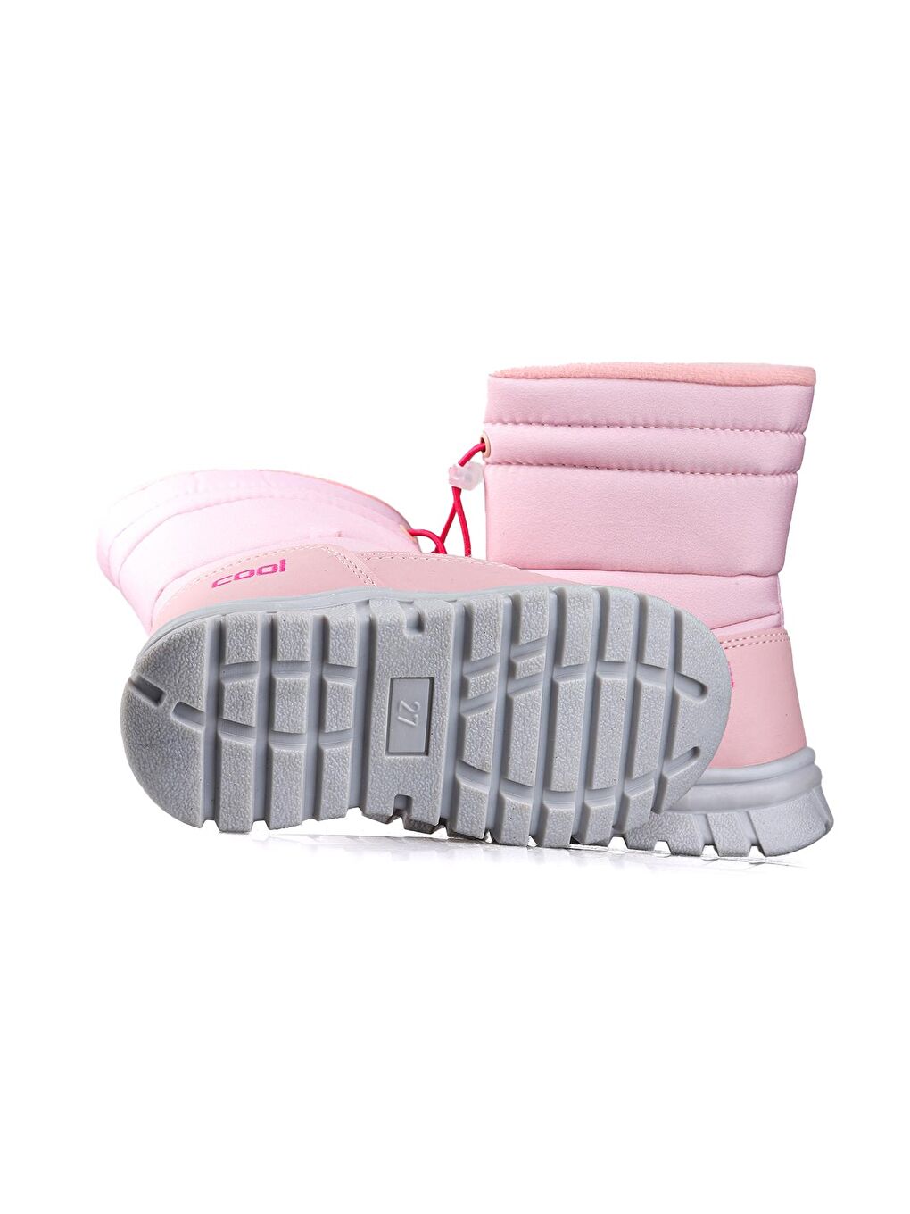 Pembe Viscon Fermuarlı Kız/Erkek Çocuk Kar Bot Ayakkabı-2