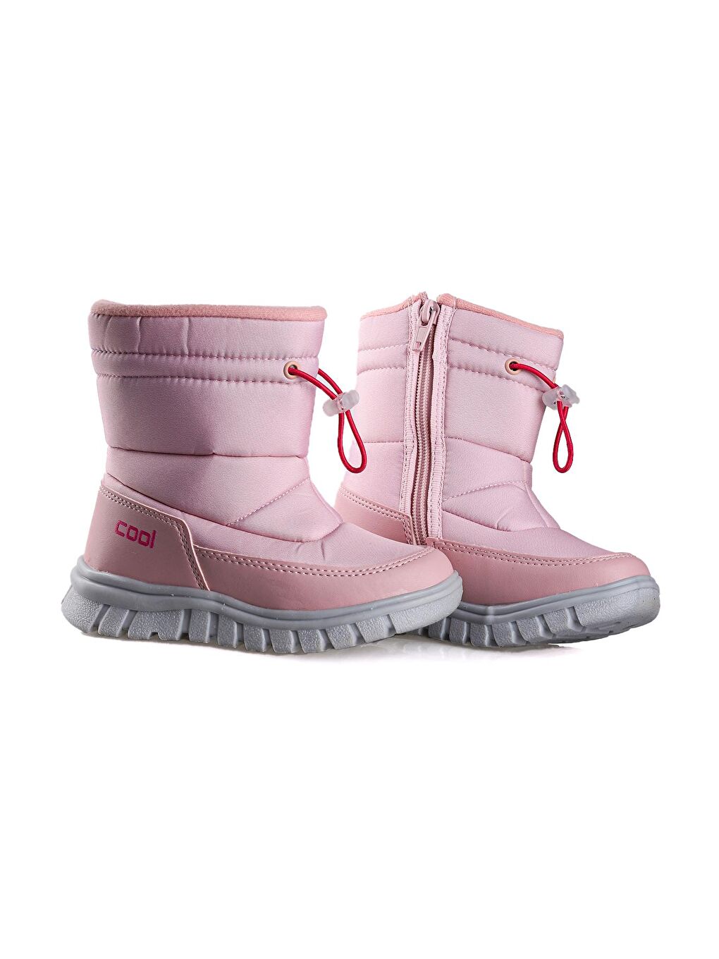 Pembe Viscon Fermuarlı Kız/Erkek Çocuk Kar Bot Ayakkabı-3