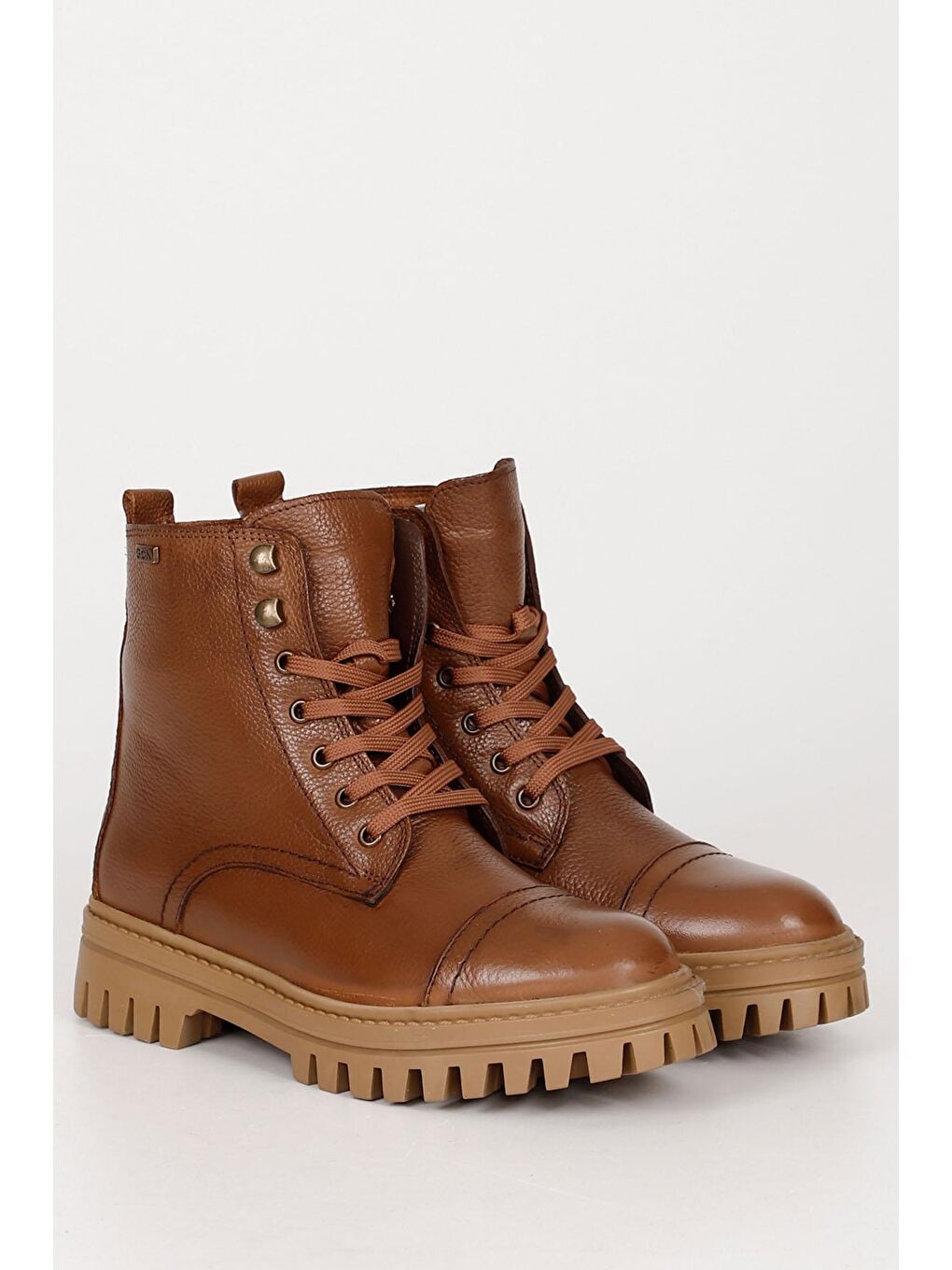 Kahverengi TABA  Hakiki Deri Kadın Günlük Bot 52414-1