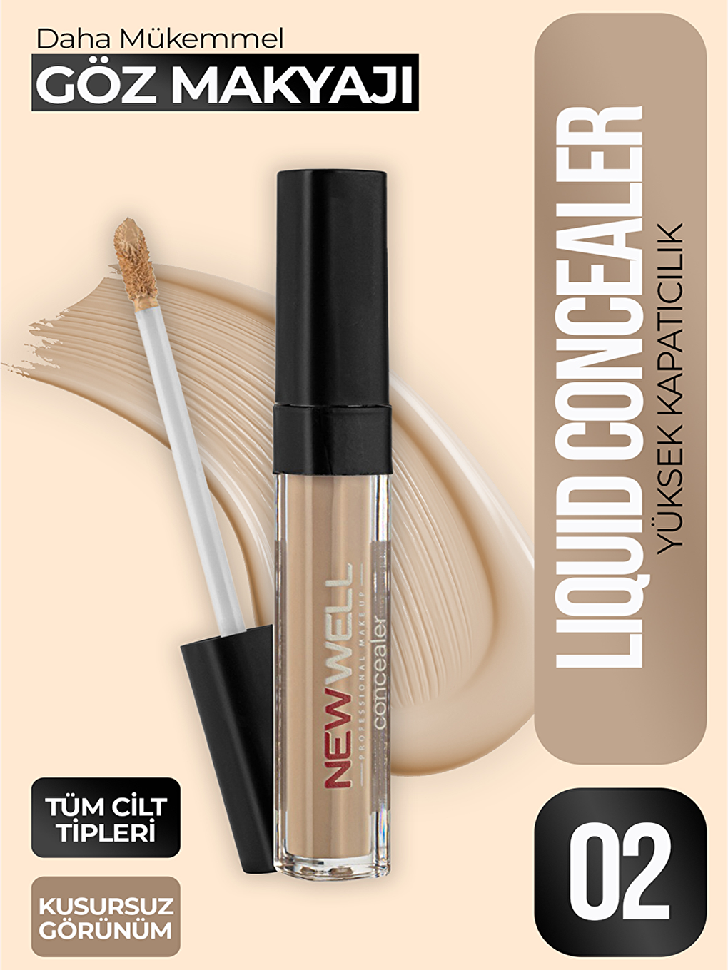 New Well Krem Liquid Concealer 02