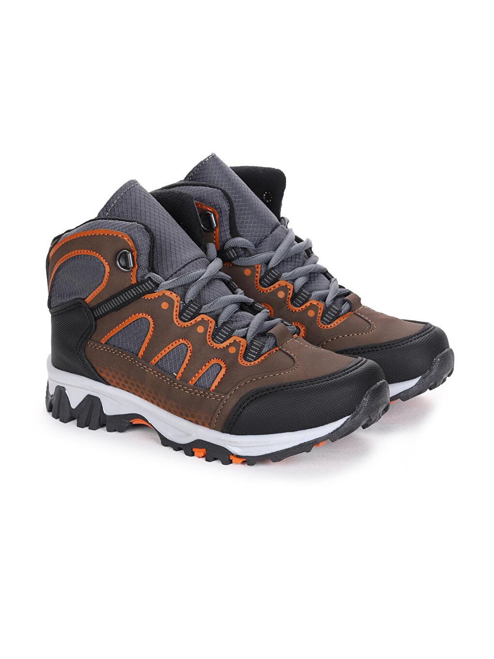 Kahverengi Mars Bağcıklı Kız/Erkek Çocuk Bot Ayakkabı-2