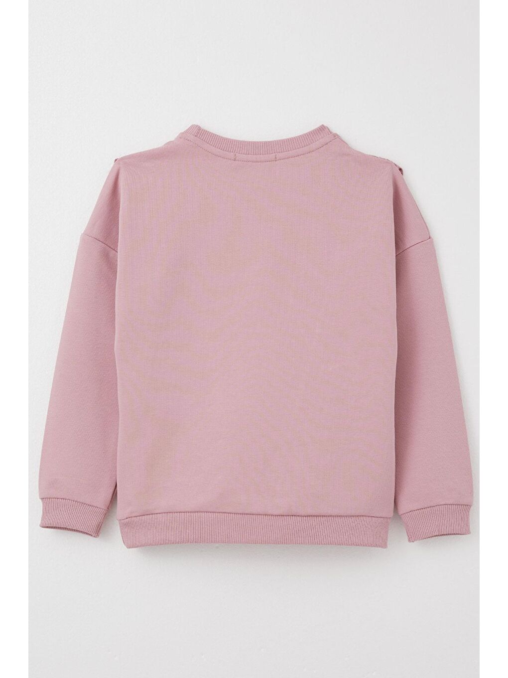 Pembe Kız Çocuk Sweatshirt Güpürlü Gülkurusu (1.5-3 Yaş)-4