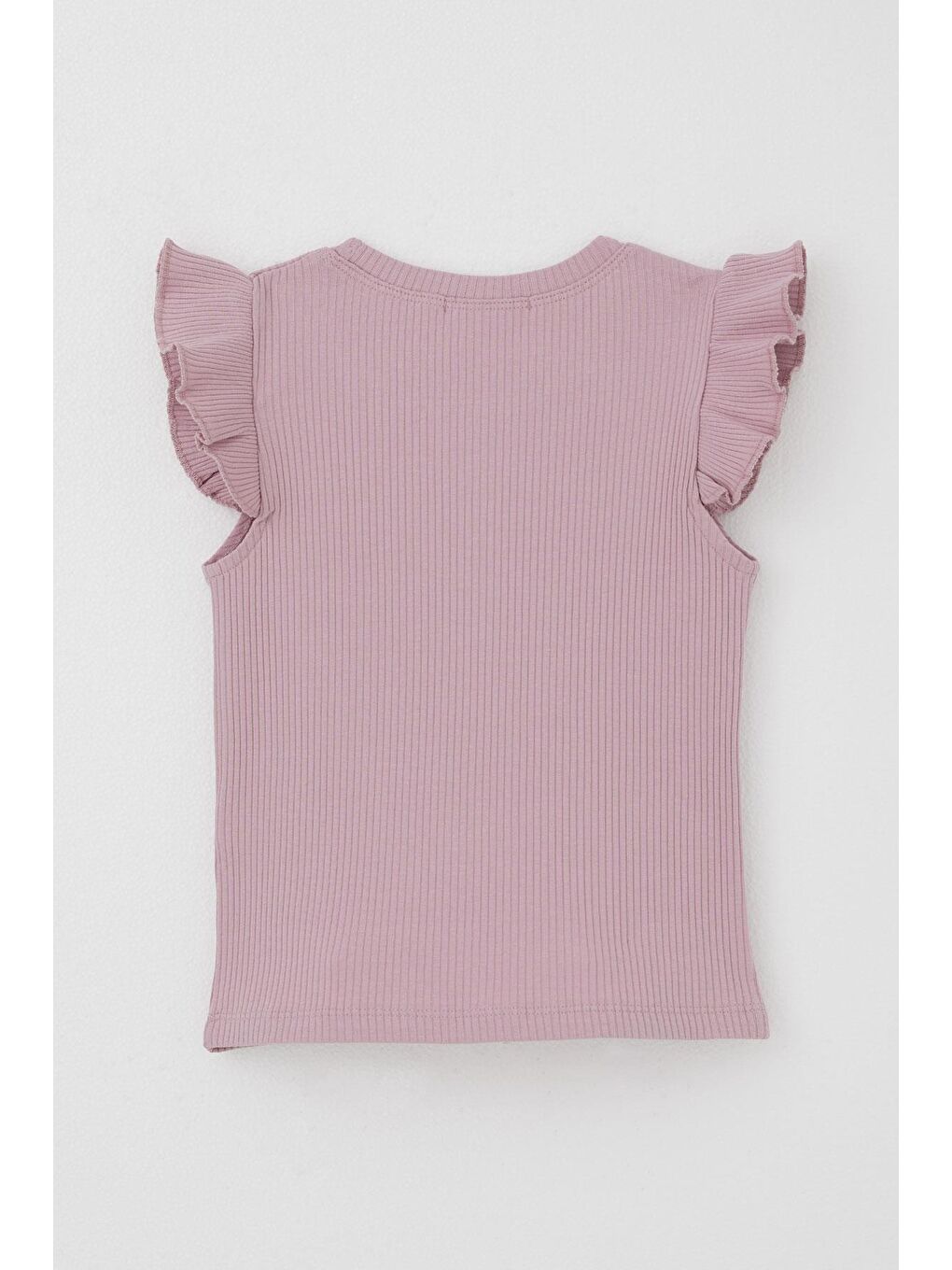 Pembe Kız Çocuk Tişört Kemer Boy Yakası Zincir Aksesuarlı Gülkurusu (9-14 Yaş)-1