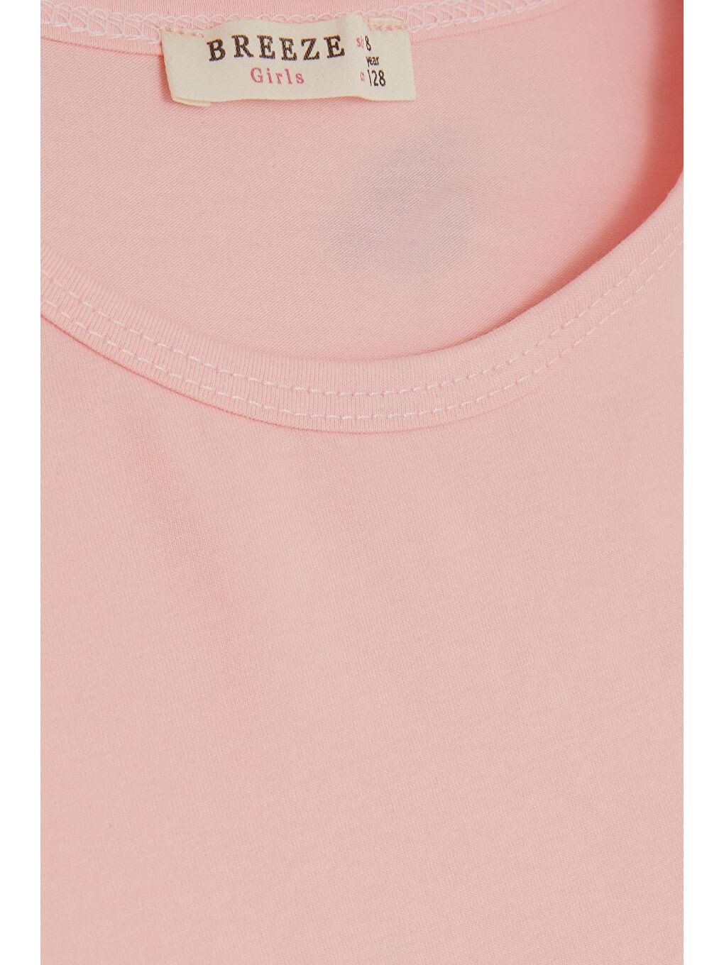 Kız Çocuk Tişört Kolları Tüllü Pembe (9-12 Yaş)-2