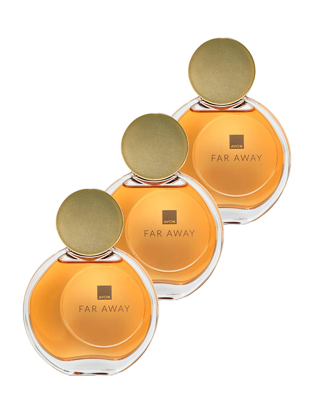 AVON Renksiz Far Away Kadın Parfüm Edp 50 Ml. Üçlü Set