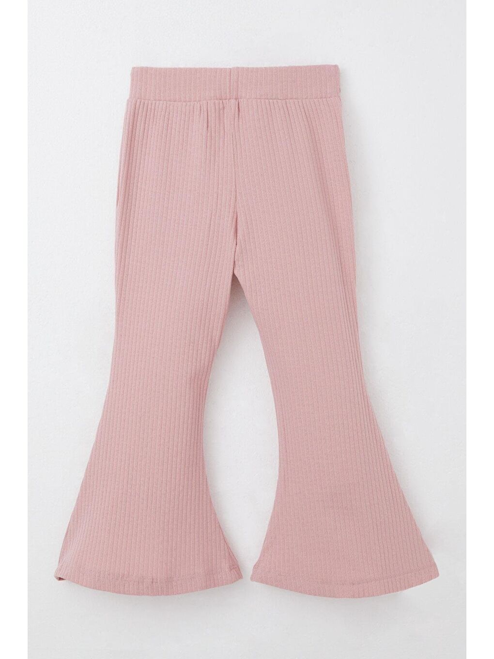 Pembe Kız Çocuk Taytlı Pantolon Takım Yazı Nakışlı Paçası Yırtmaçlı Gülkurusu (2-3 Yaş)-8