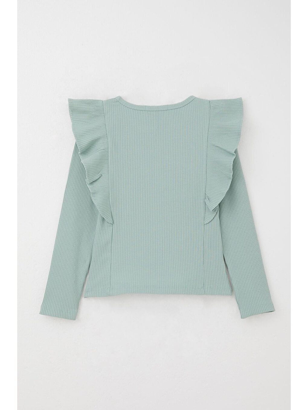 Kız Çocuk Taytlı Takım Yazı Nakışlı Paçası Yırtmaçlı Mint Yeşili (4-8 Yaş)-7