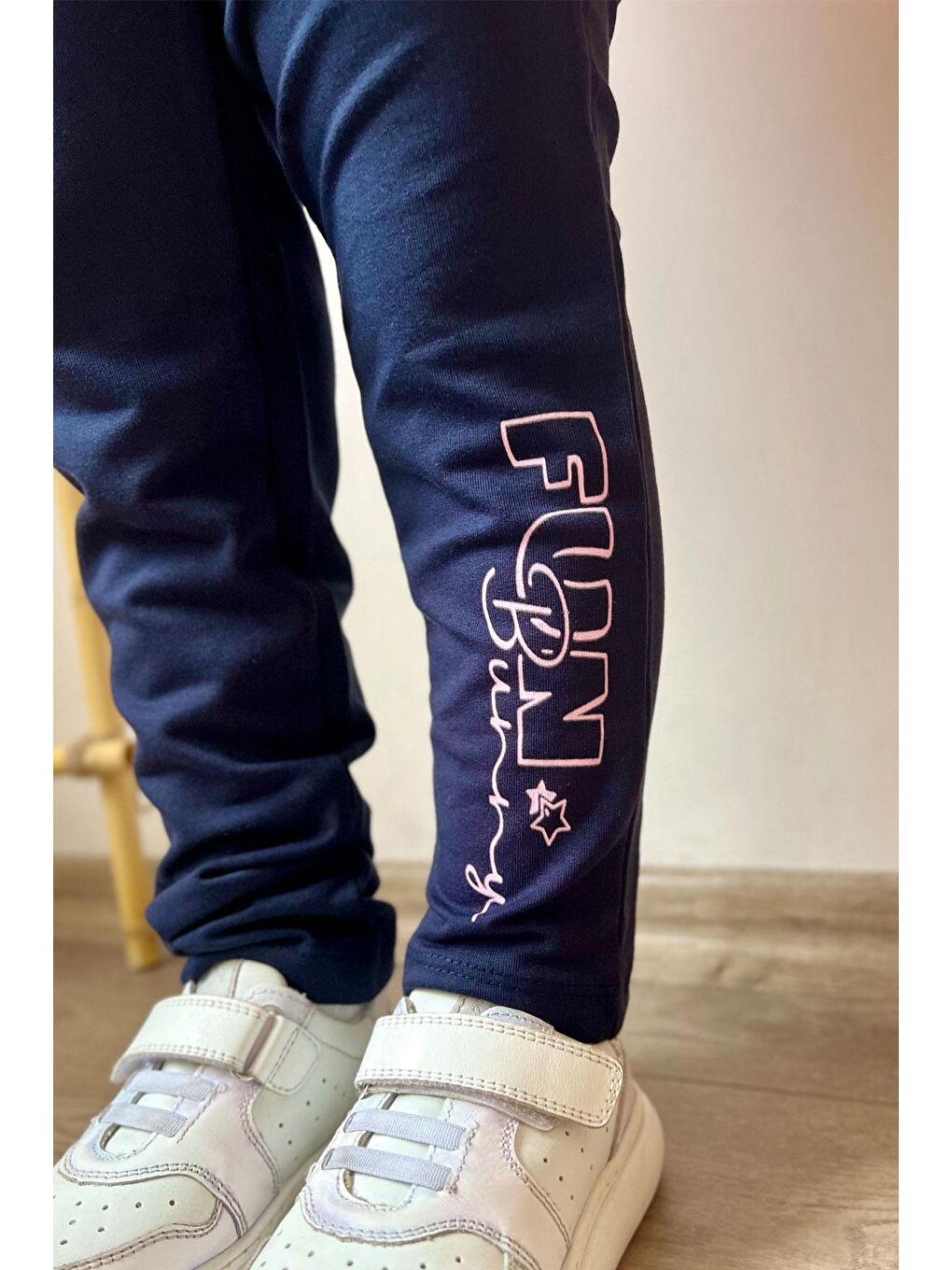 Kız Çocuk Eşofman Takım Sevimli Tavşancık Baskılı Pembe (3-8 Yaş)-4