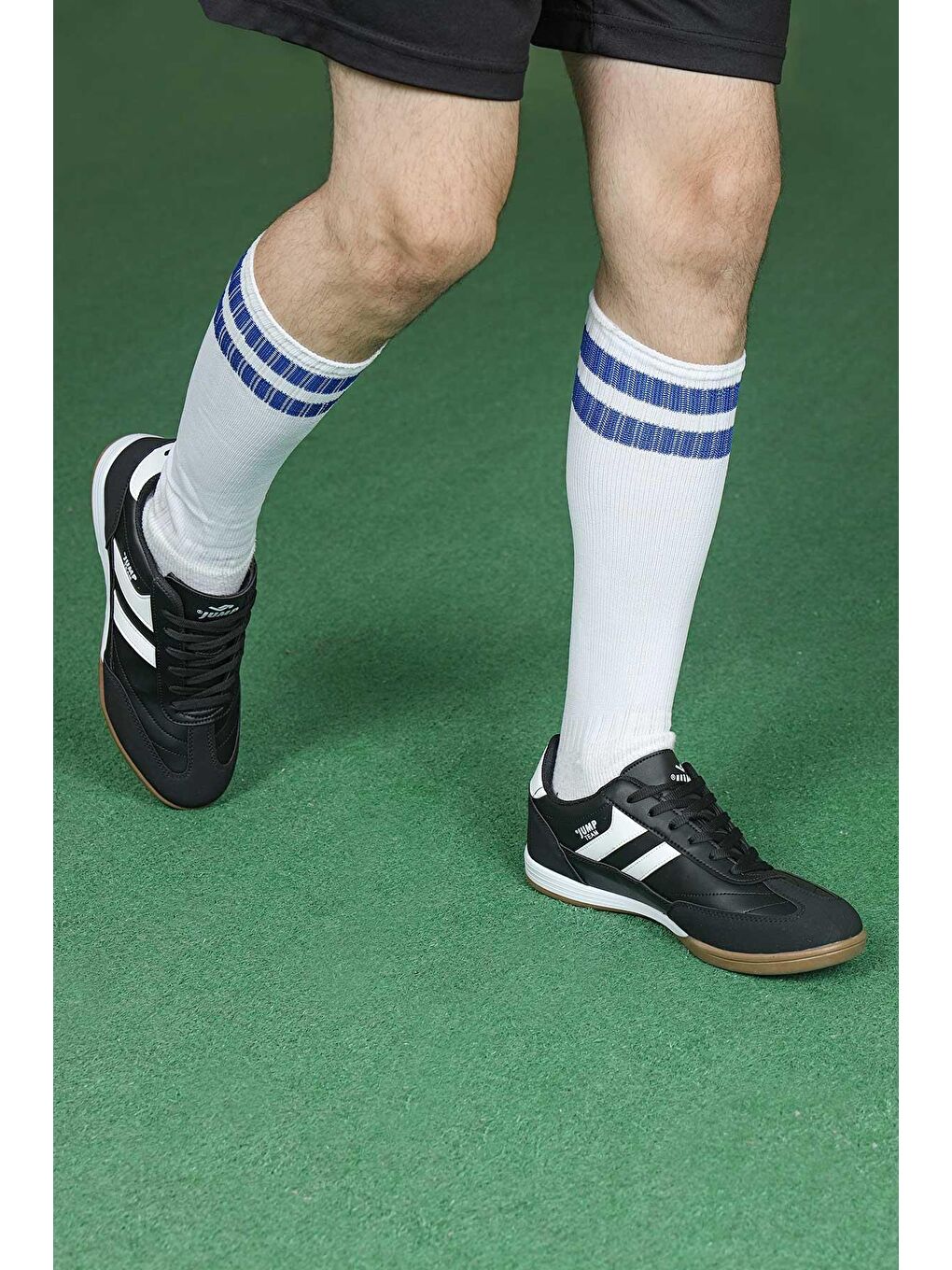 18089 Siyah - Beyaz Halı Saha Krampon Salon Futbol Ayakkabısı-2