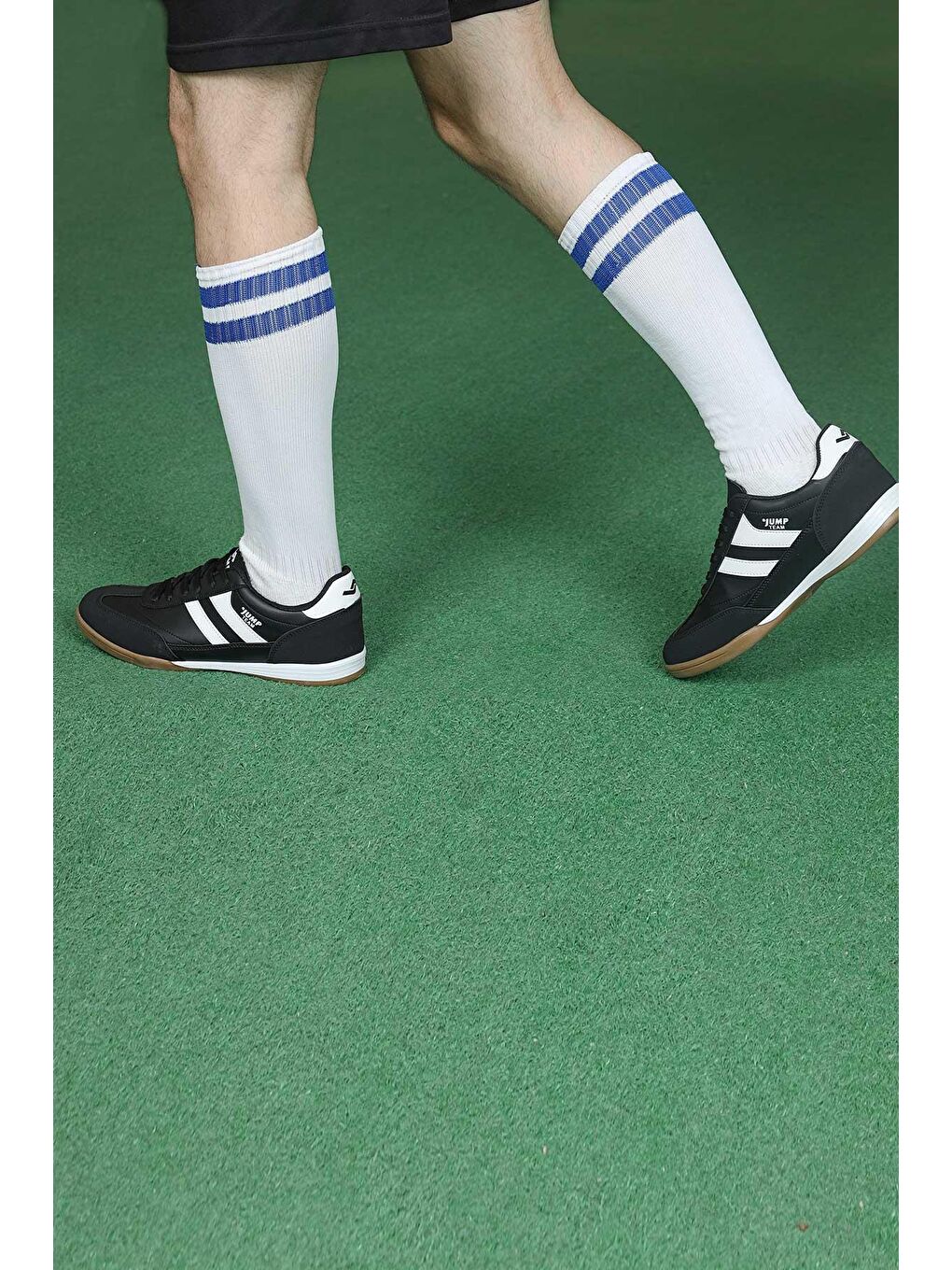 18089 Siyah - Beyaz Halı Saha Krampon Salon Futbol Ayakkabısı-3