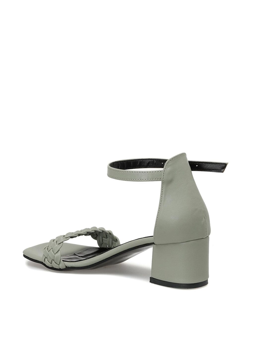 DS22046 2FX Yeşil Kadın Topuklu Sandalet-2