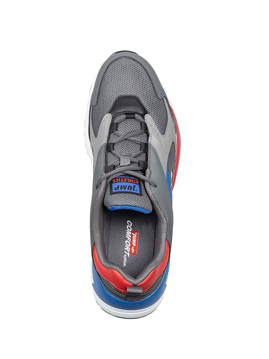 Erkek Sneaker Günlük Spor Ayakkabı 27462 Koyu Gri - Kırmızı-6