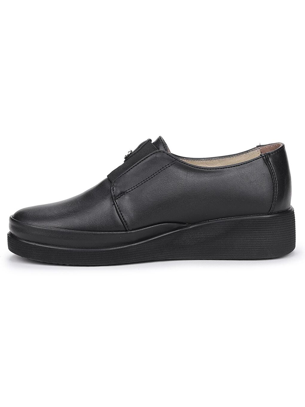 Siyah Rahat Konfor Özel Topuk Jeli Anne Günlük Ayakkabı  D 501-4