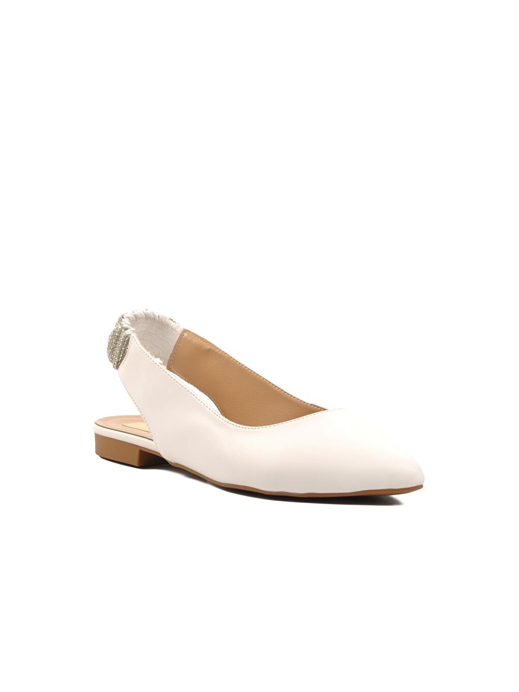 K315 Beyaz Kadın Günlük Babet Ayakkabı-2